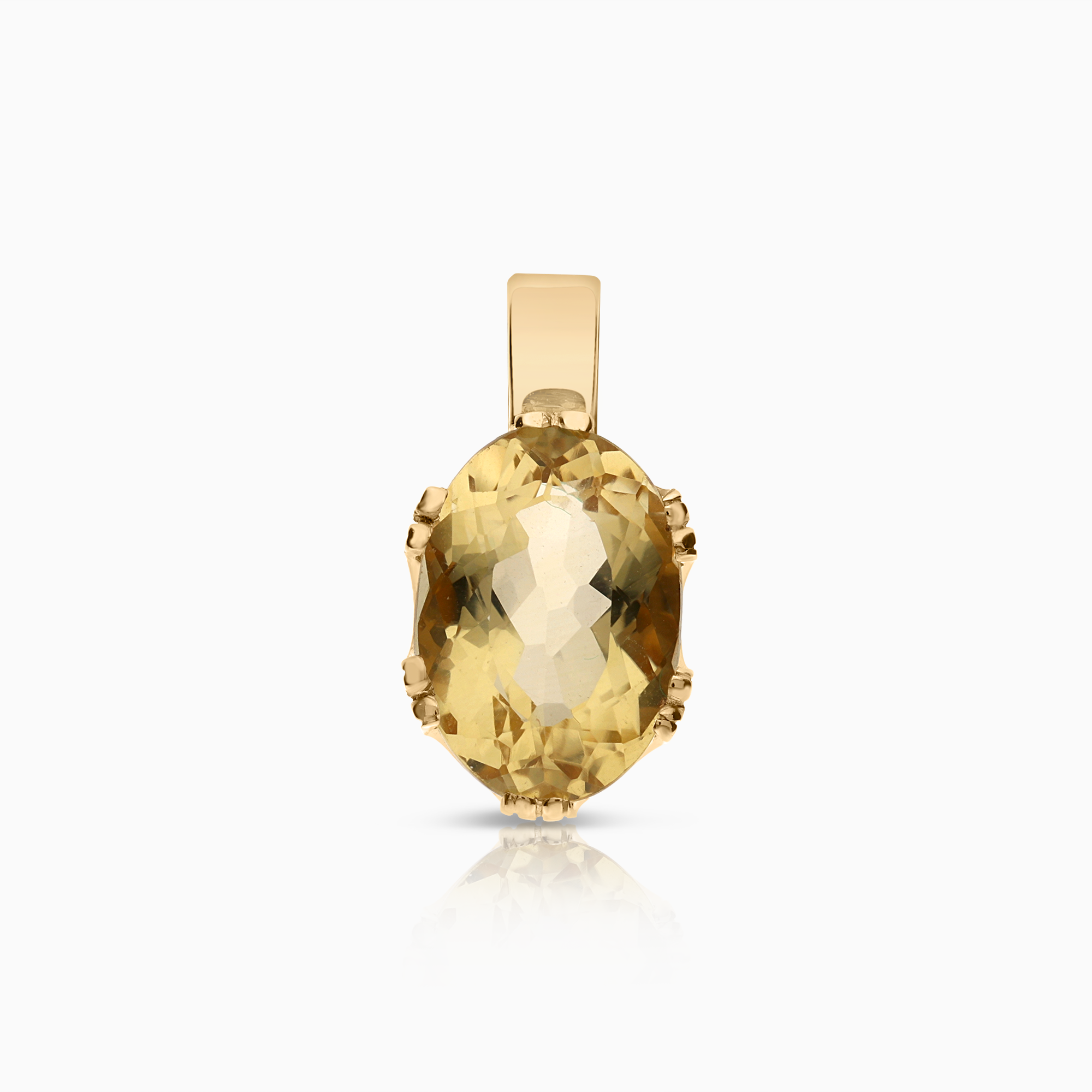 Hängsmycke citrin 2,84g 18K guld
