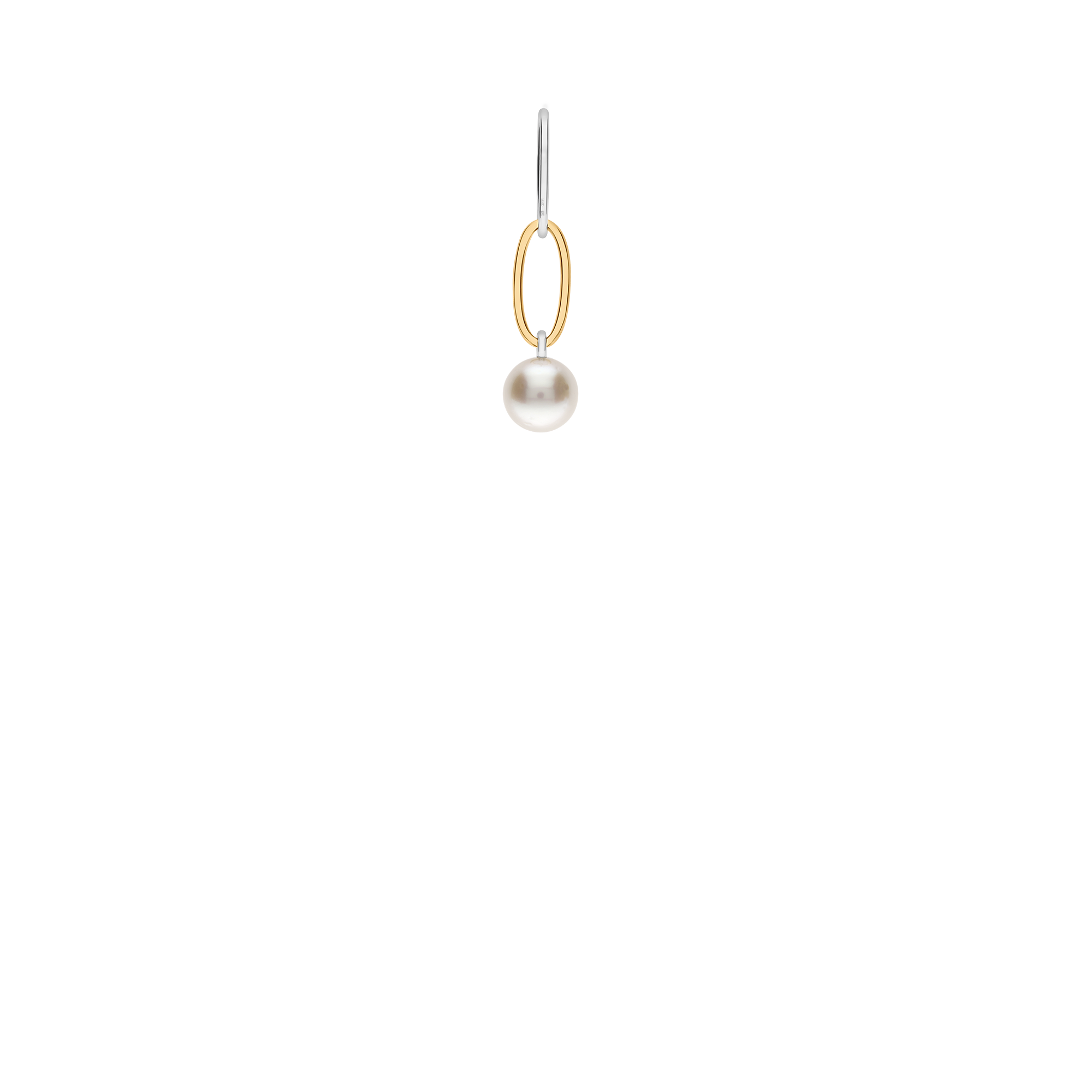 Pendant with pearl 5.34g 18K white/yellow gold
