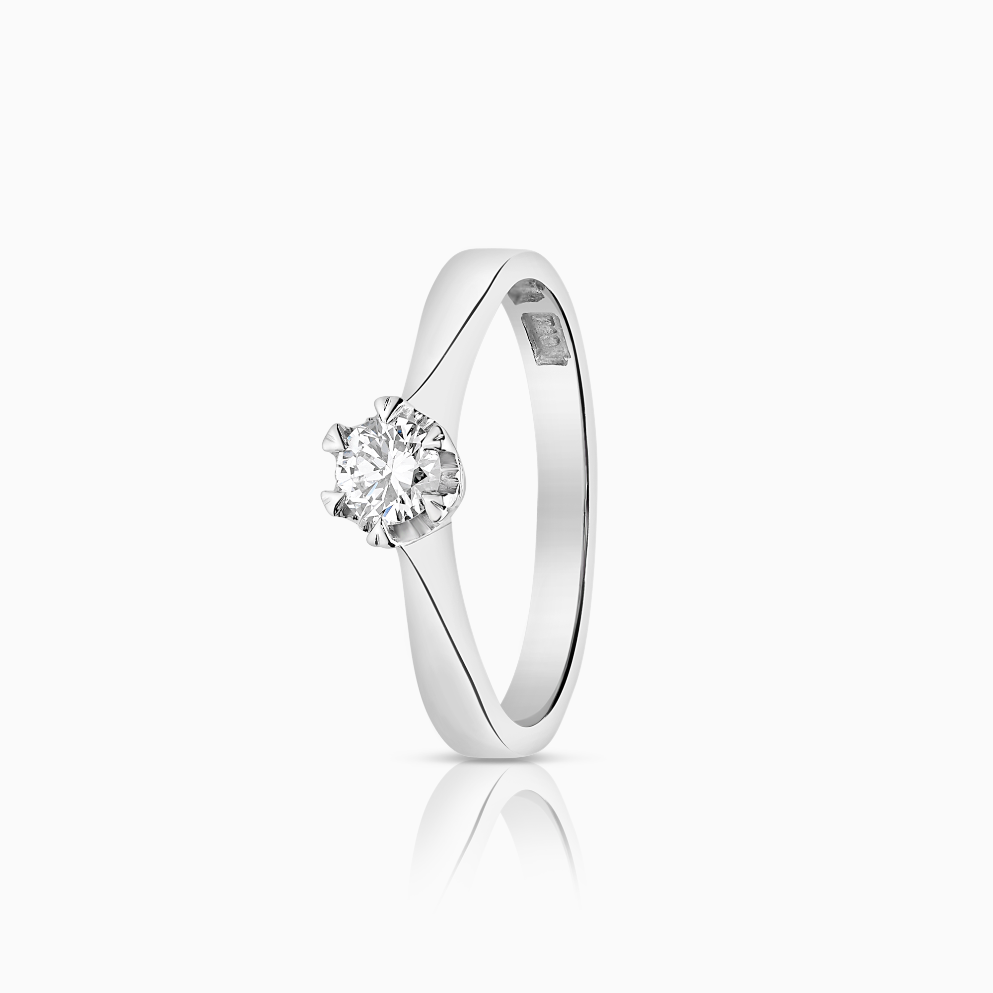 Solitärring 0,21ct 18K vitguld