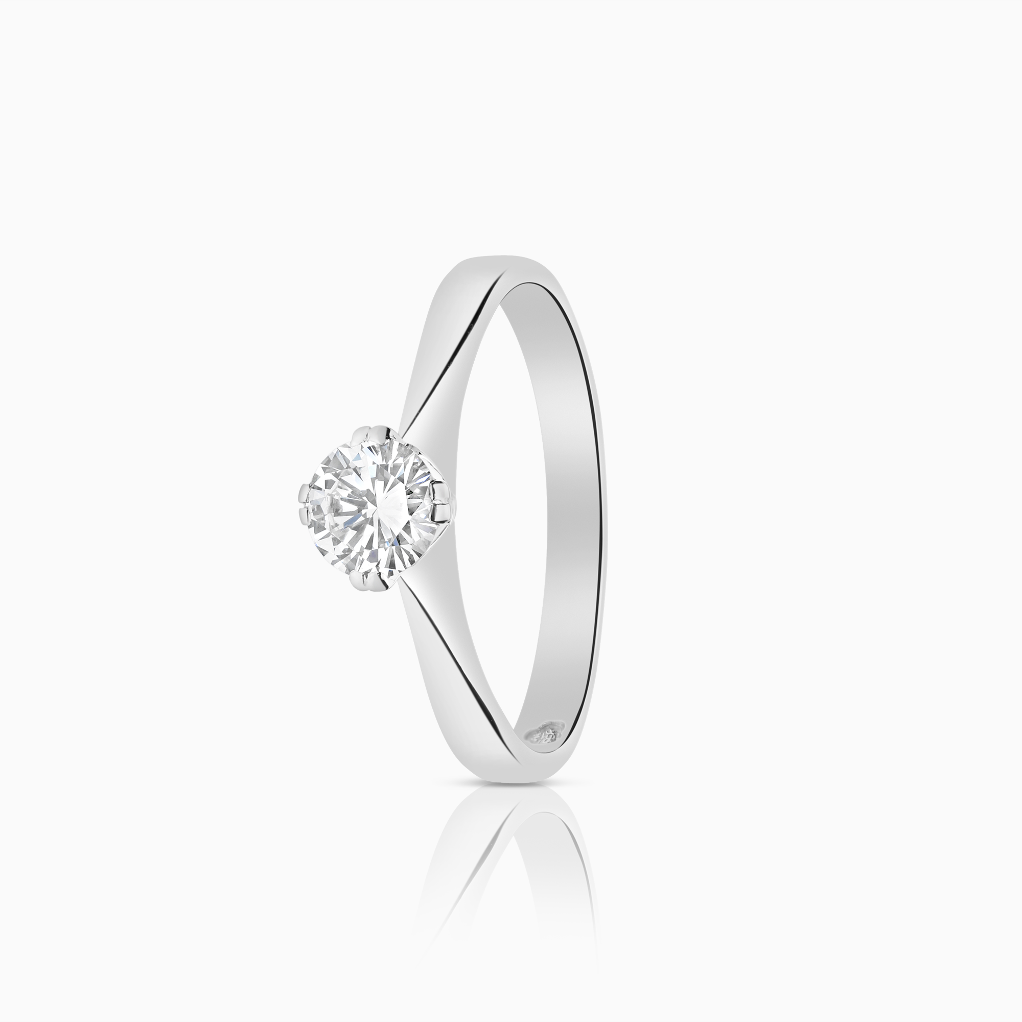 Solitärring 0,46ct 18K vitguld