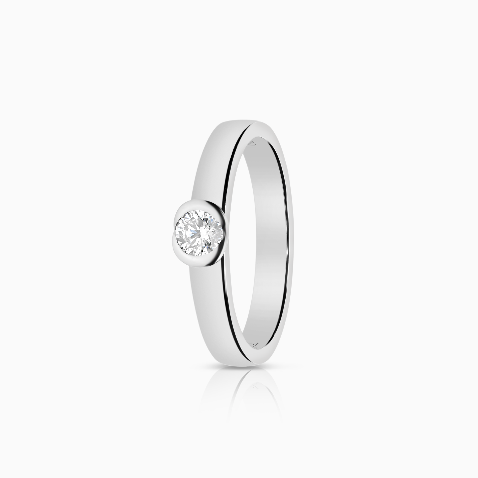 Solitärring 0,20ct 18K vitguld