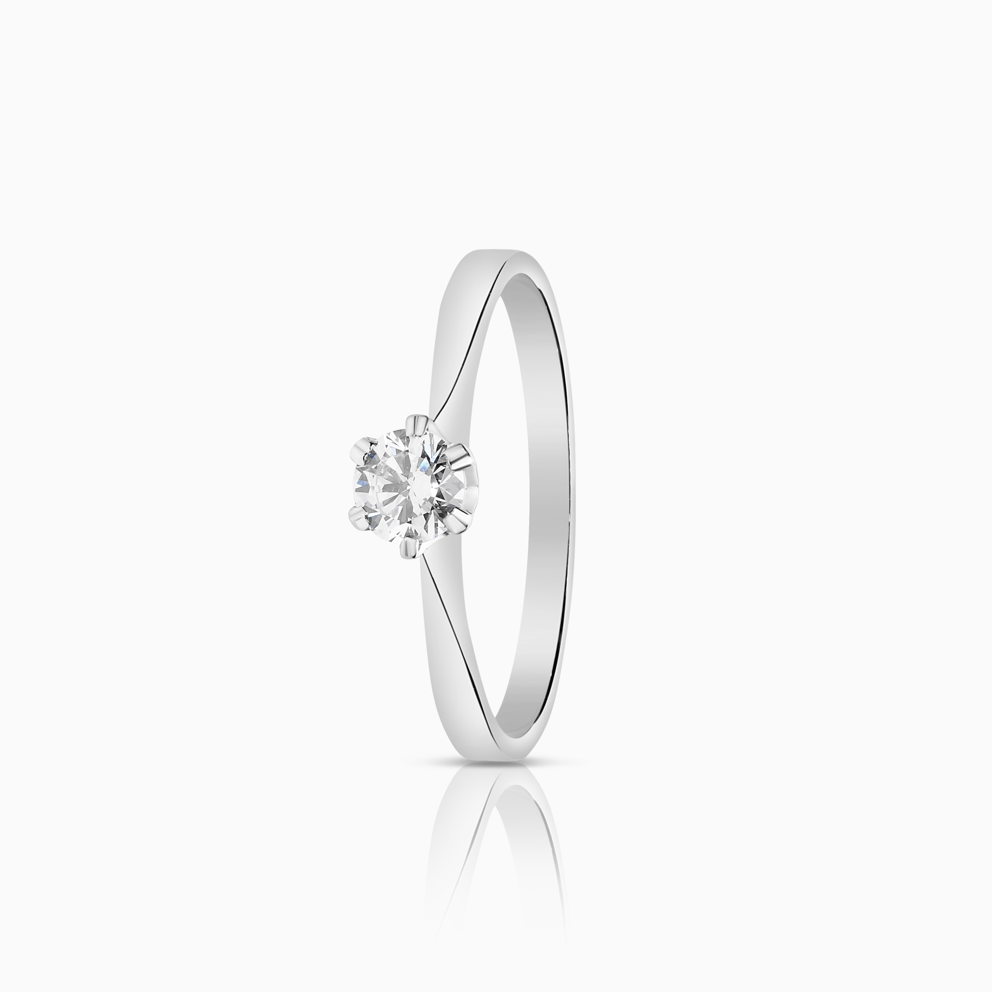 Solitärring 0,30ct 18K vitguld