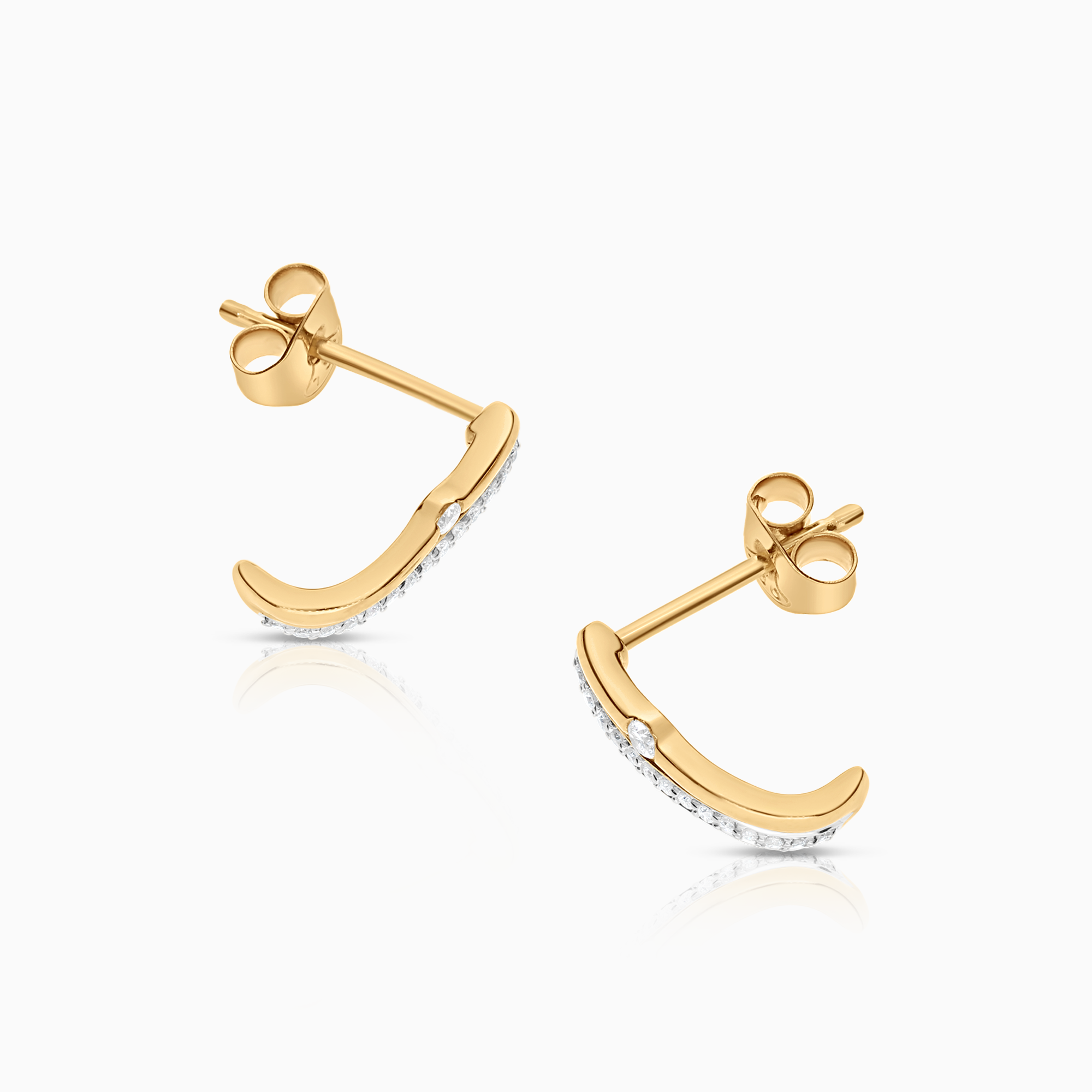 Diamantörhängen 0,18ct 18K guld