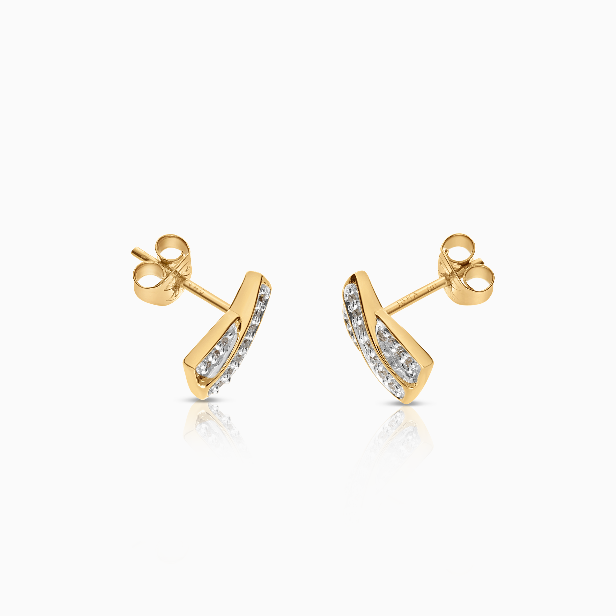 Diamantörhängen 0,13ct 18K guld