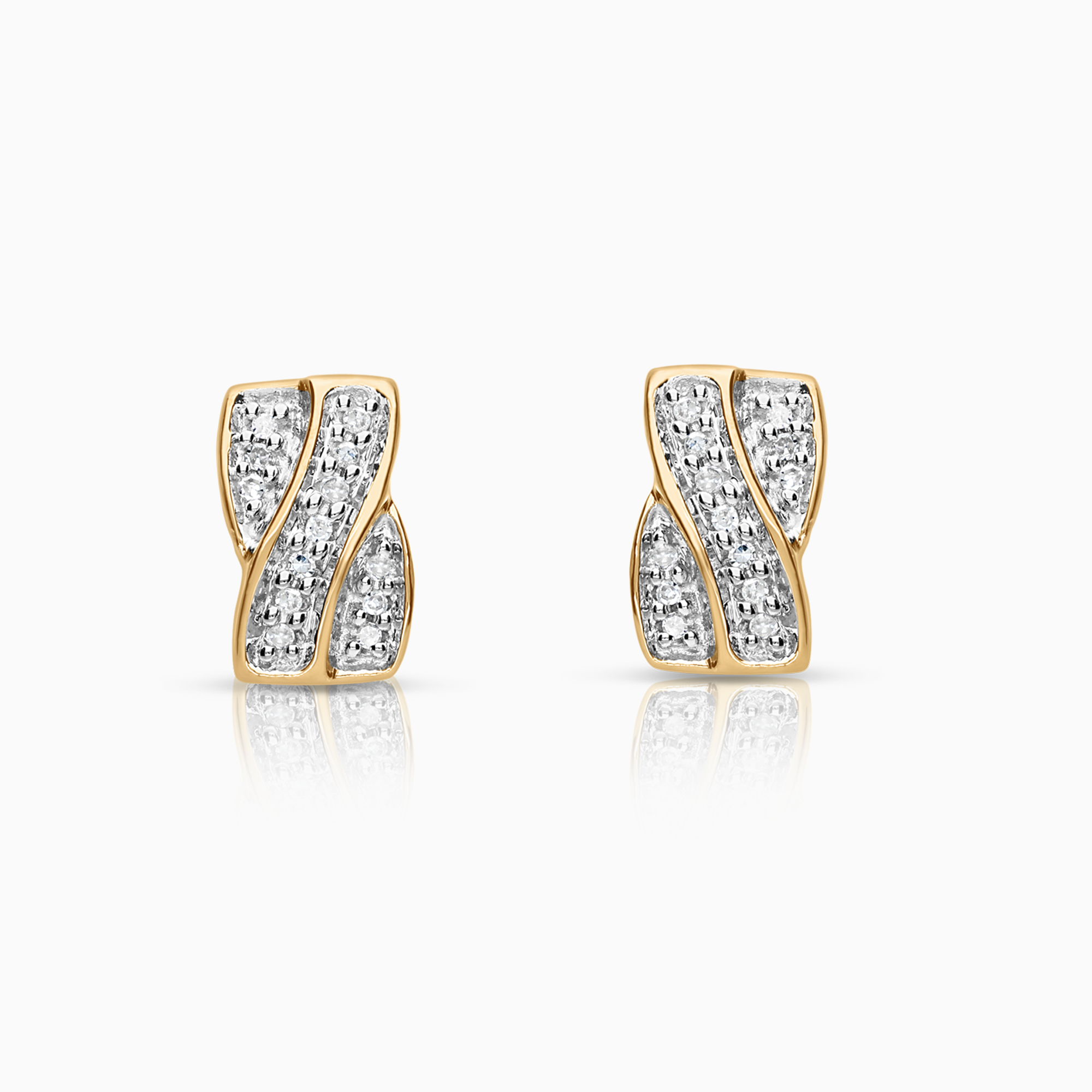 Diamantörhängen 0,13ct 18K guld