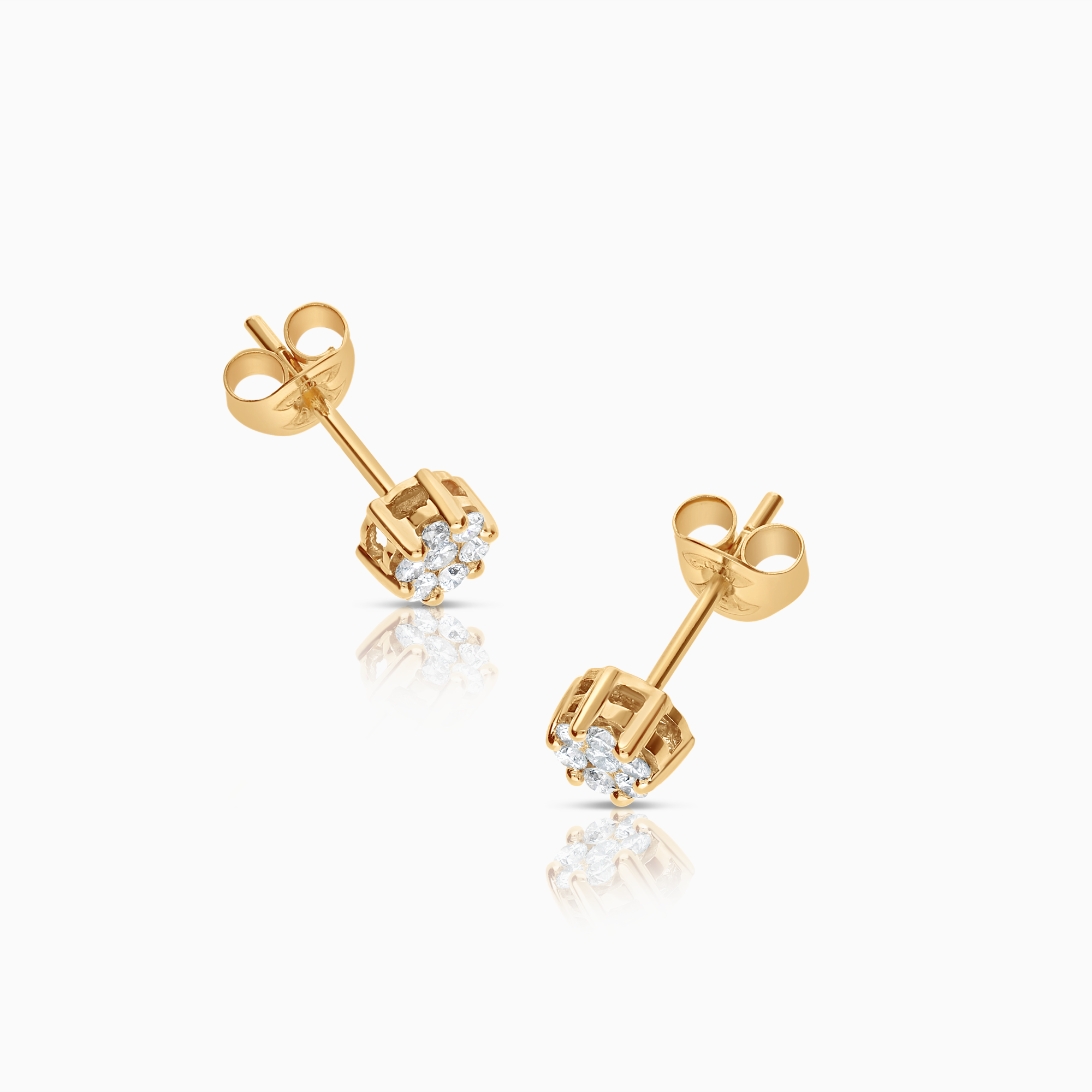 Diamond earrings 0.24ct 18K gold
