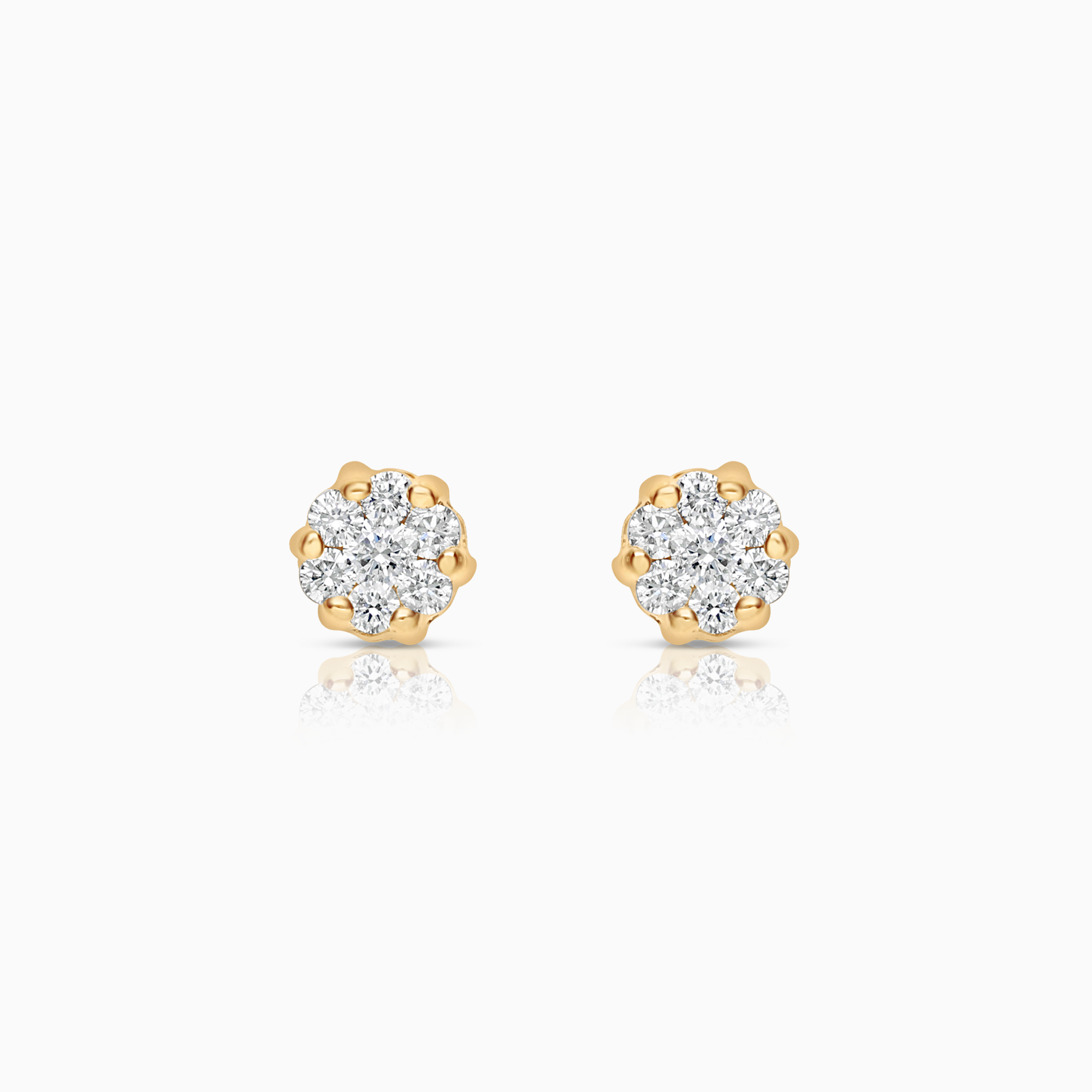 Diamond earrings 0.24ct 18K gold