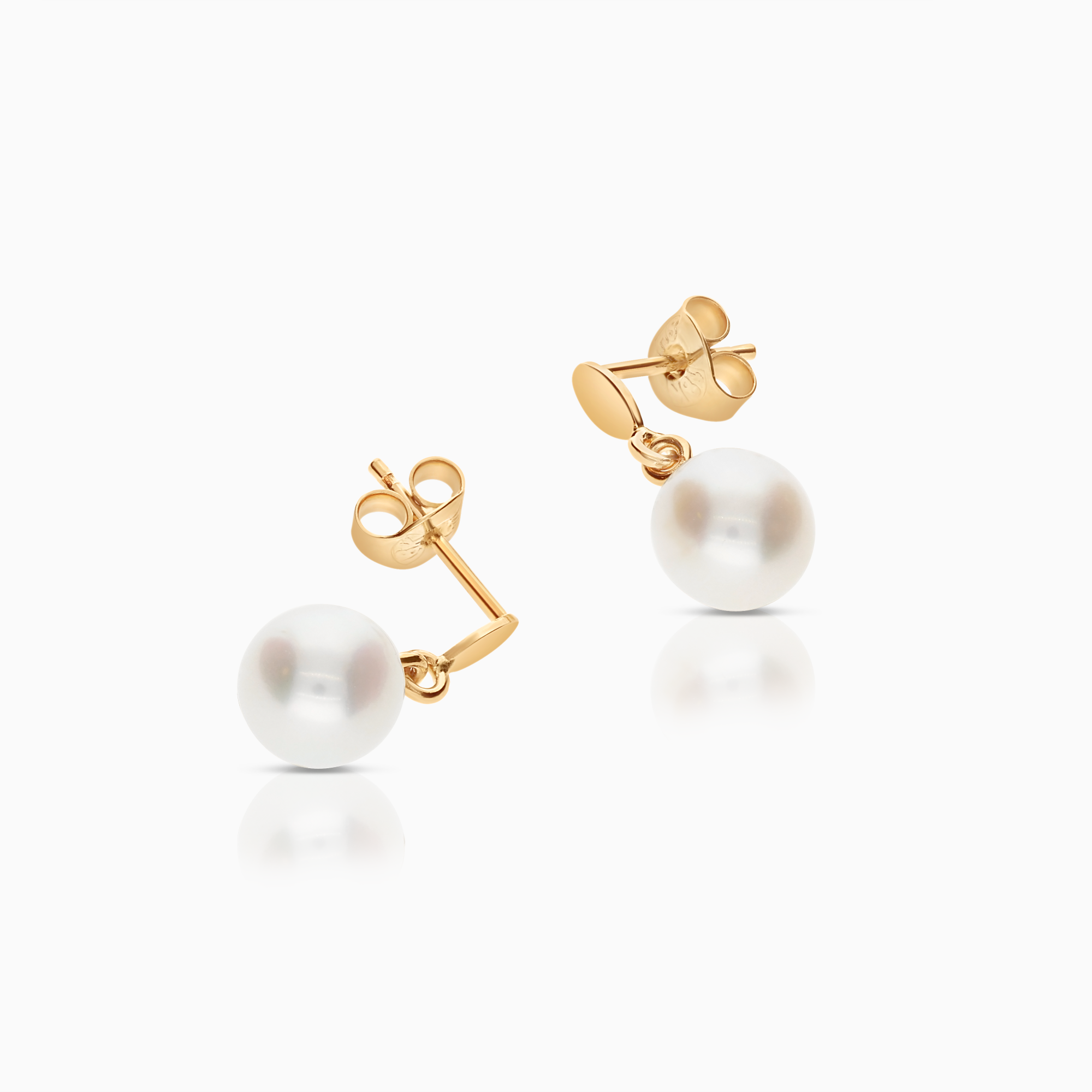 Pearl Earrings 2.05g 18K Gold