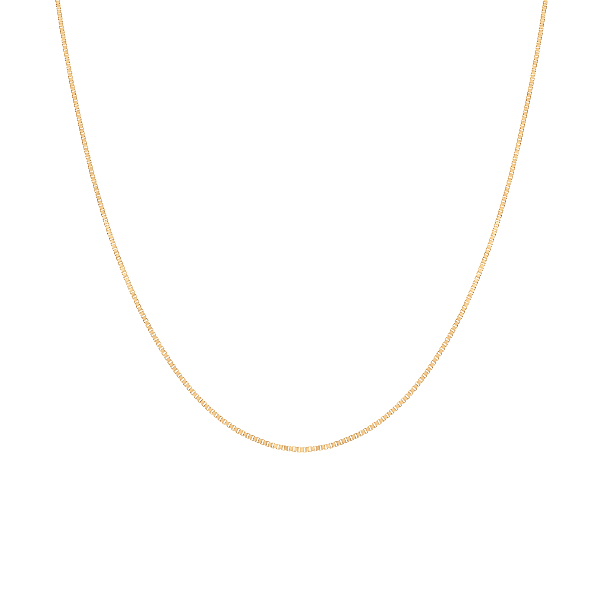Box chain 50cm 18K gold