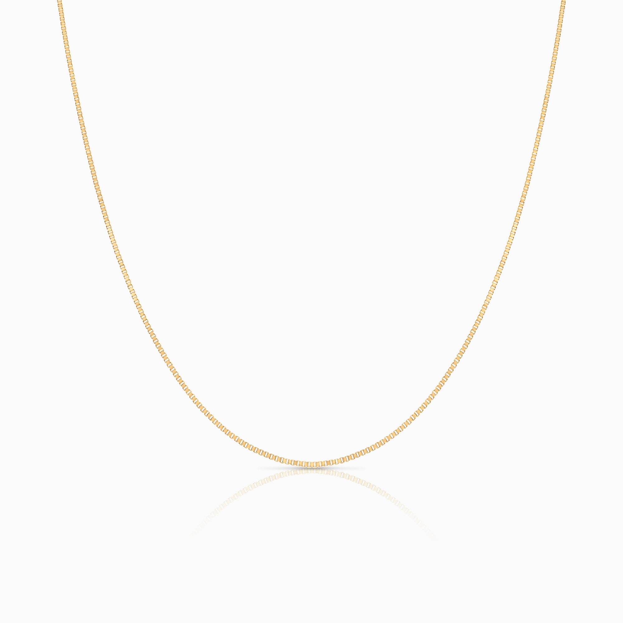 Box chain 50cm 18K gold