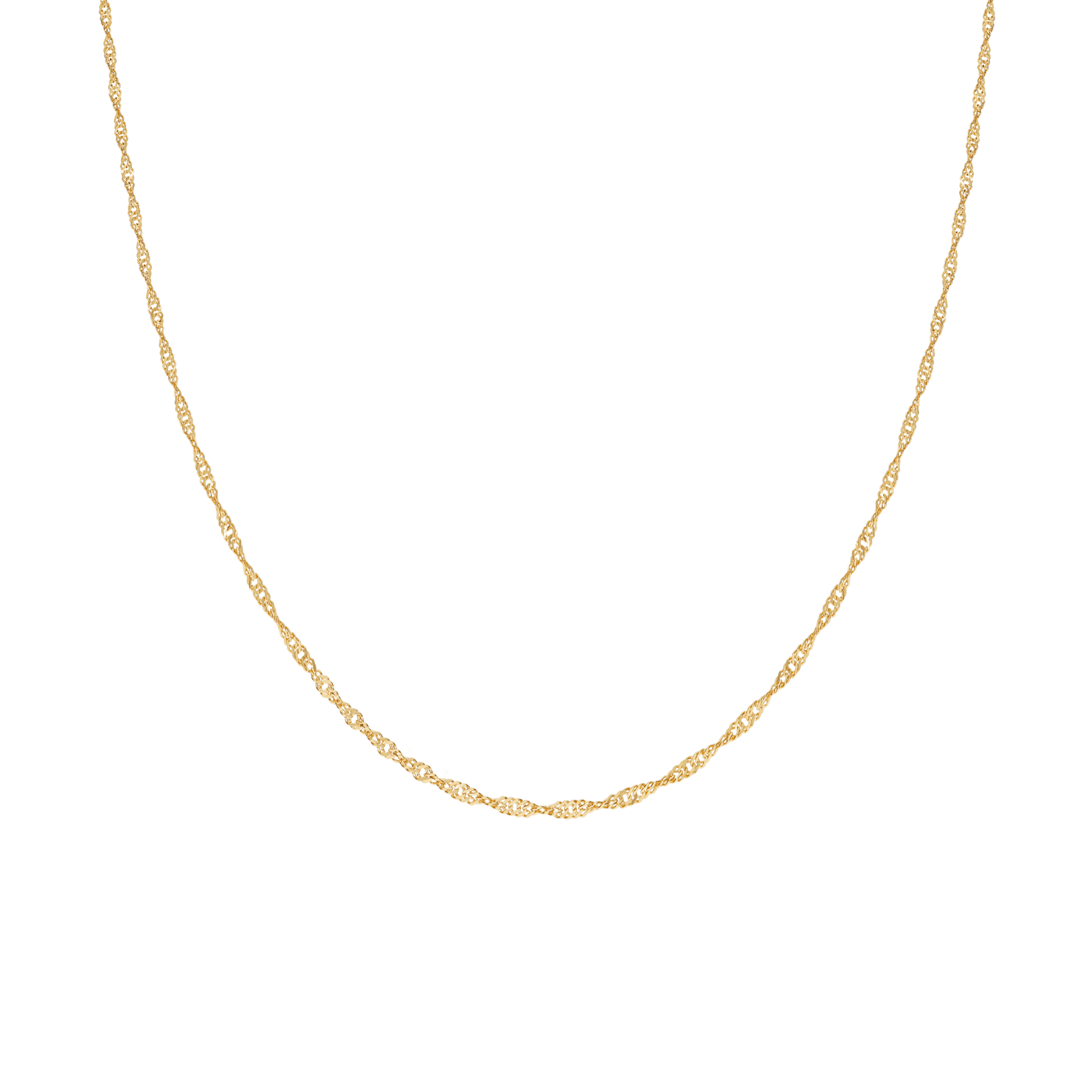 Singapore chain 50cm 18K gold