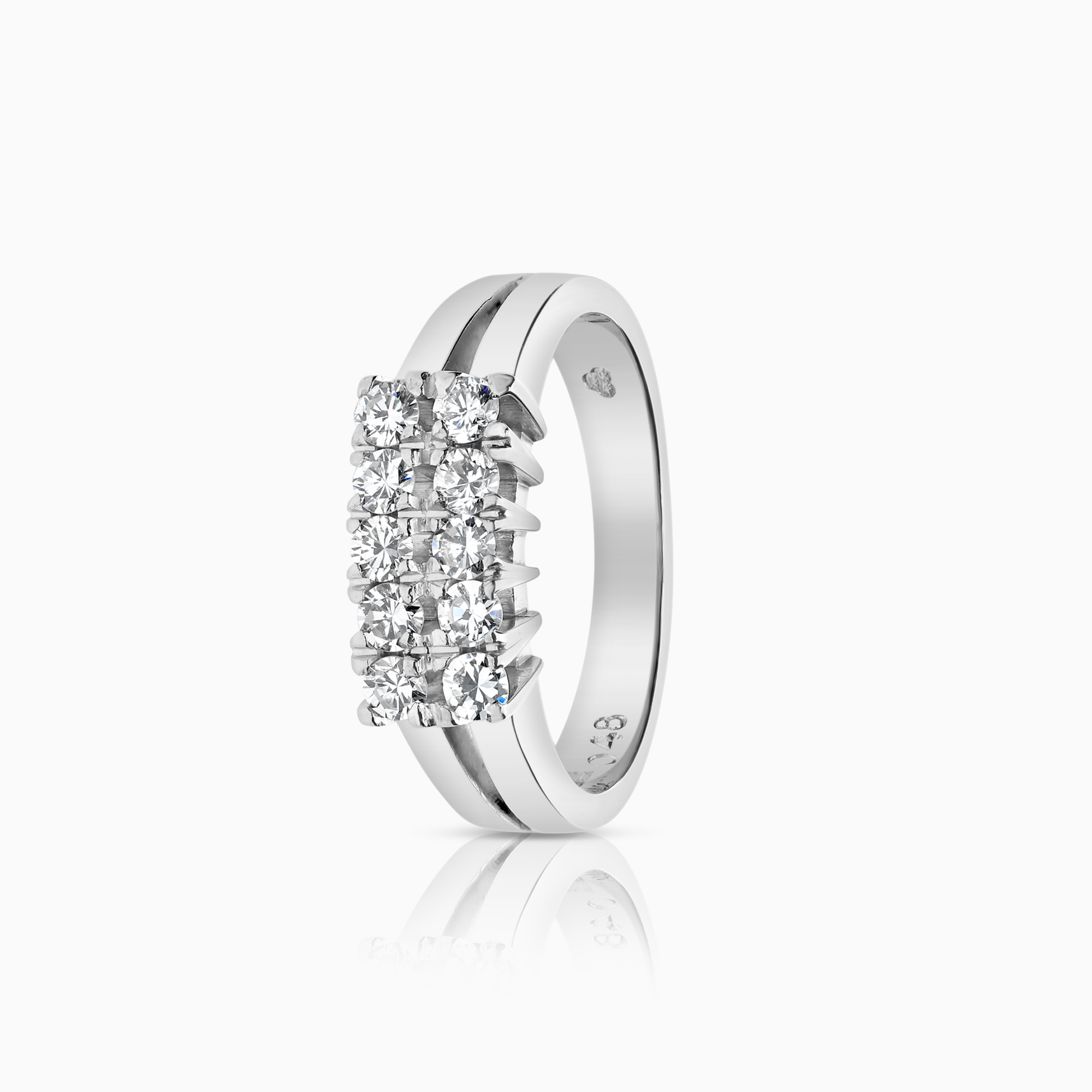 Diamantring 0,48ct 18K vitguld