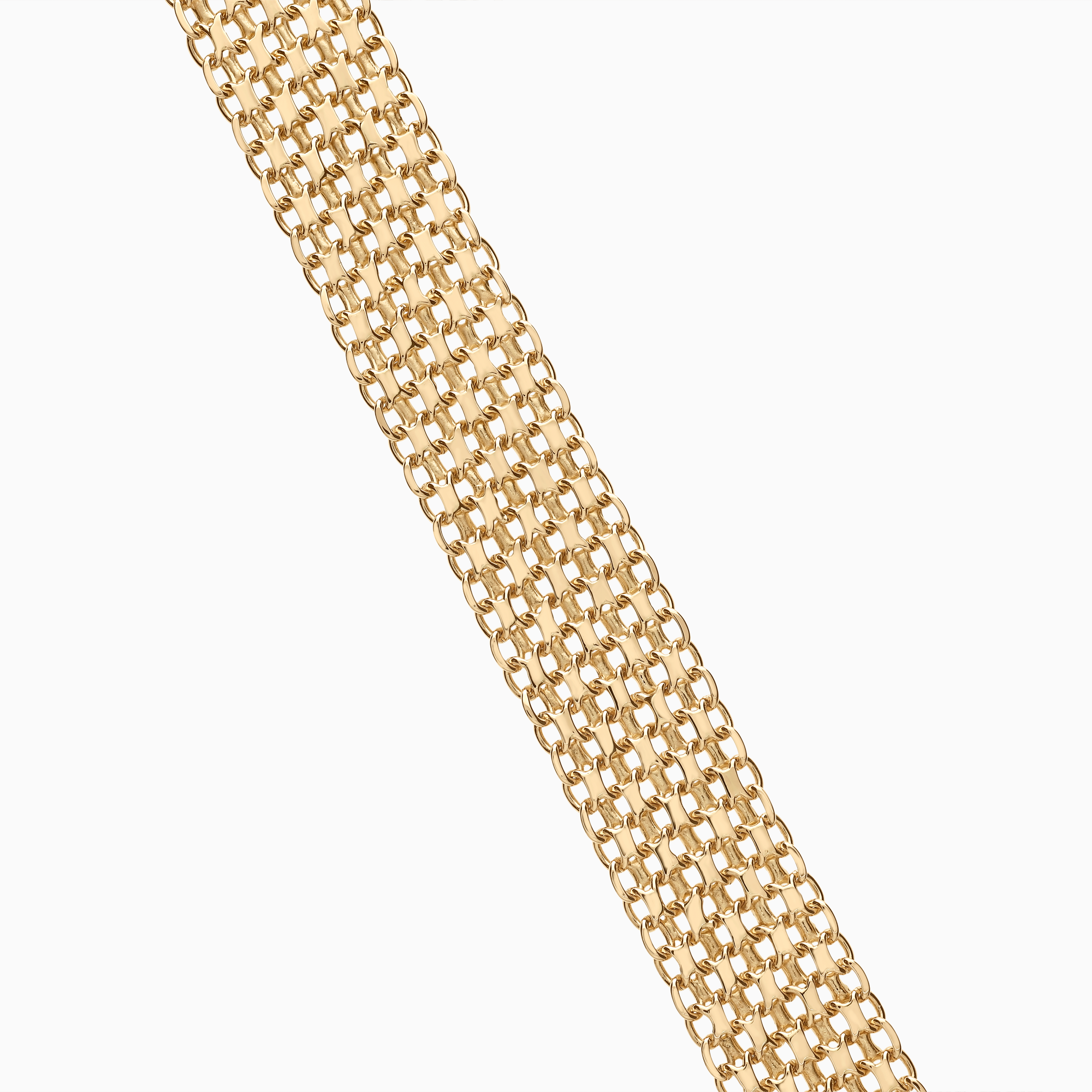 X-link bracelet 26.24g 18K gold