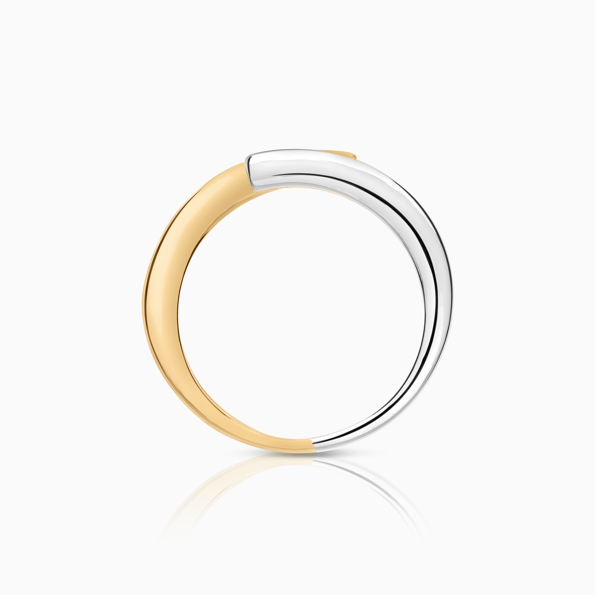 Gold ring 3.22g 18K white/yellow gold