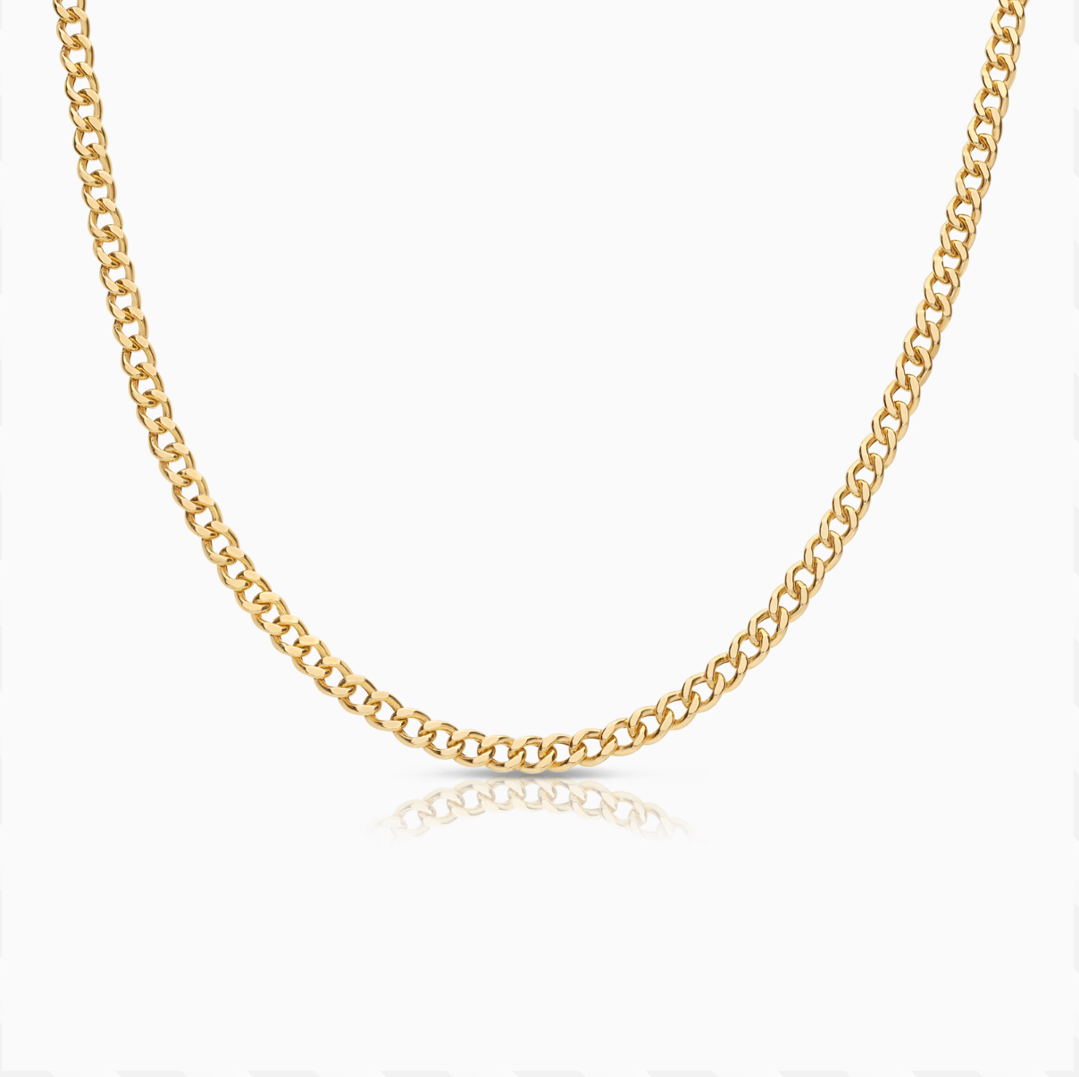Curb necklace 7.30g 18K gold
