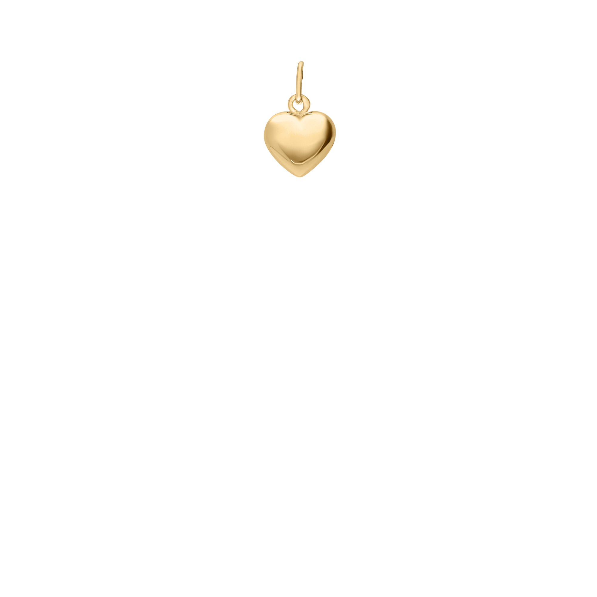 Pendant heart 0.30g 18K gold