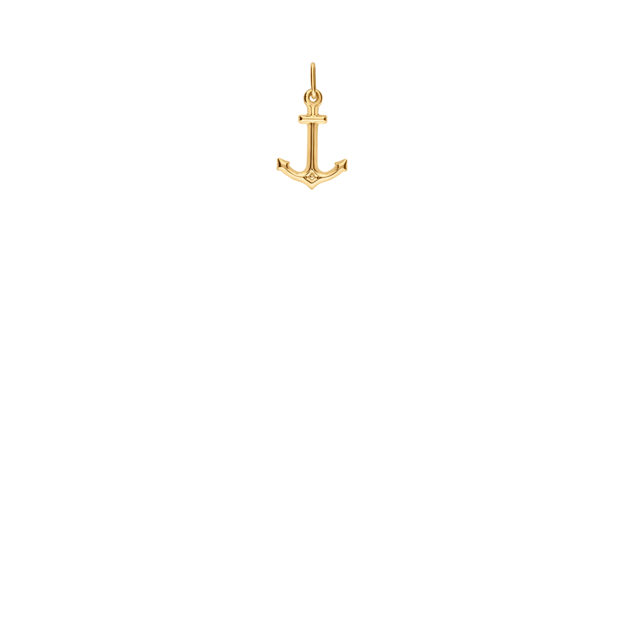 Anchor pendant 0.29g 18K gold