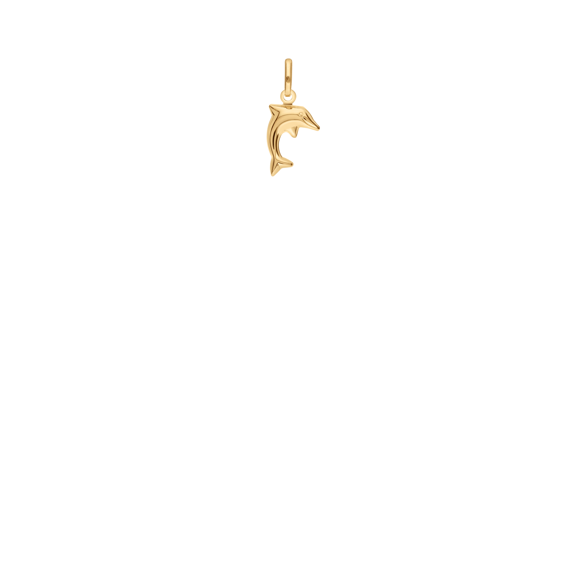 Dolphin pendant 0.18g 18K gold
