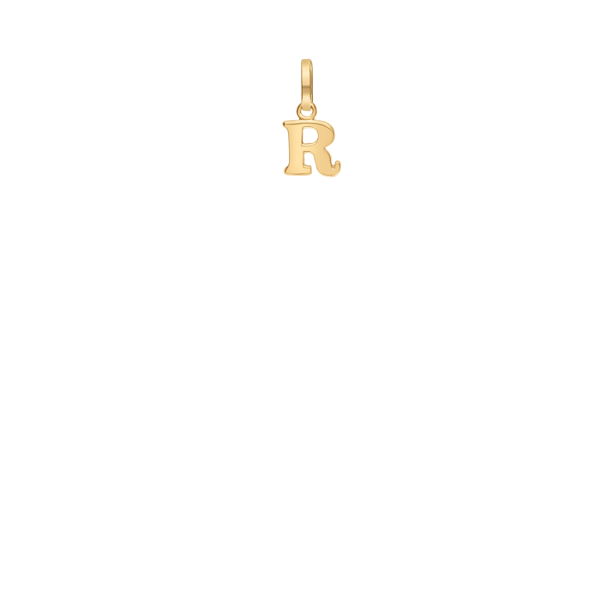 Pendant letter 0.44g 18K gold