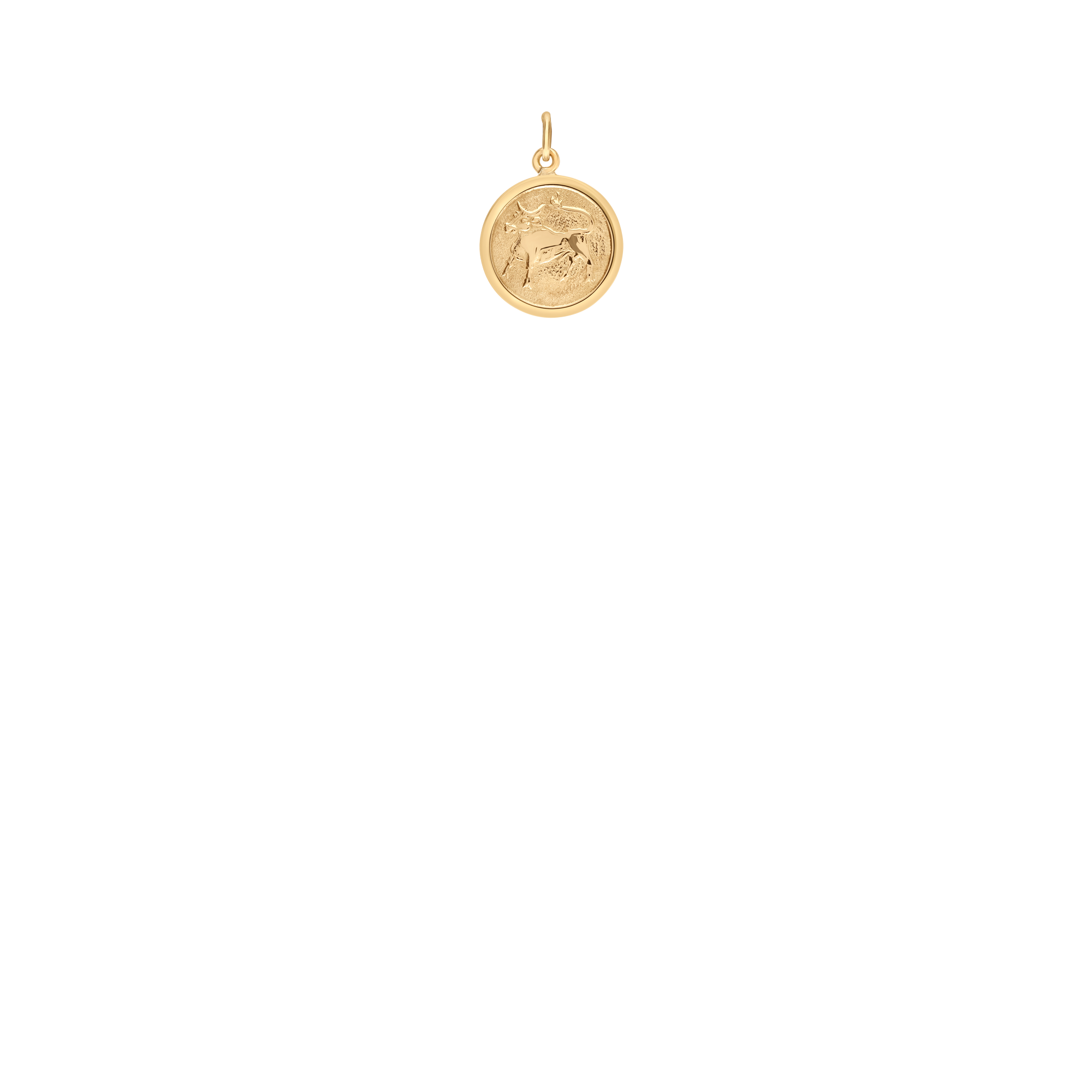 Taurus zodiac pendant 1.05g 18K gold
