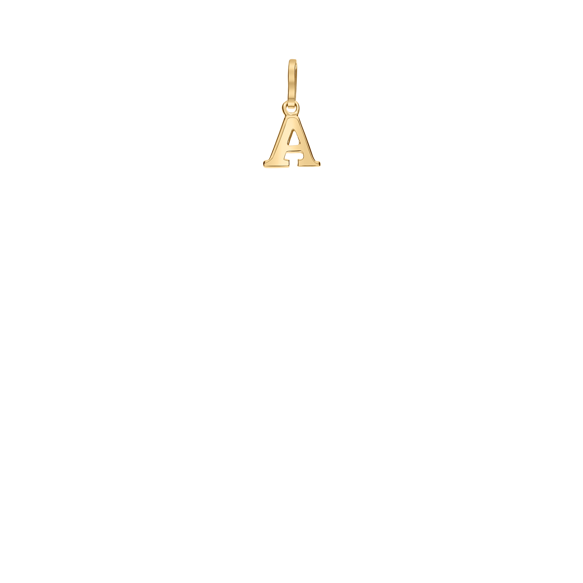 Pendant letter 0.33g 18K gold