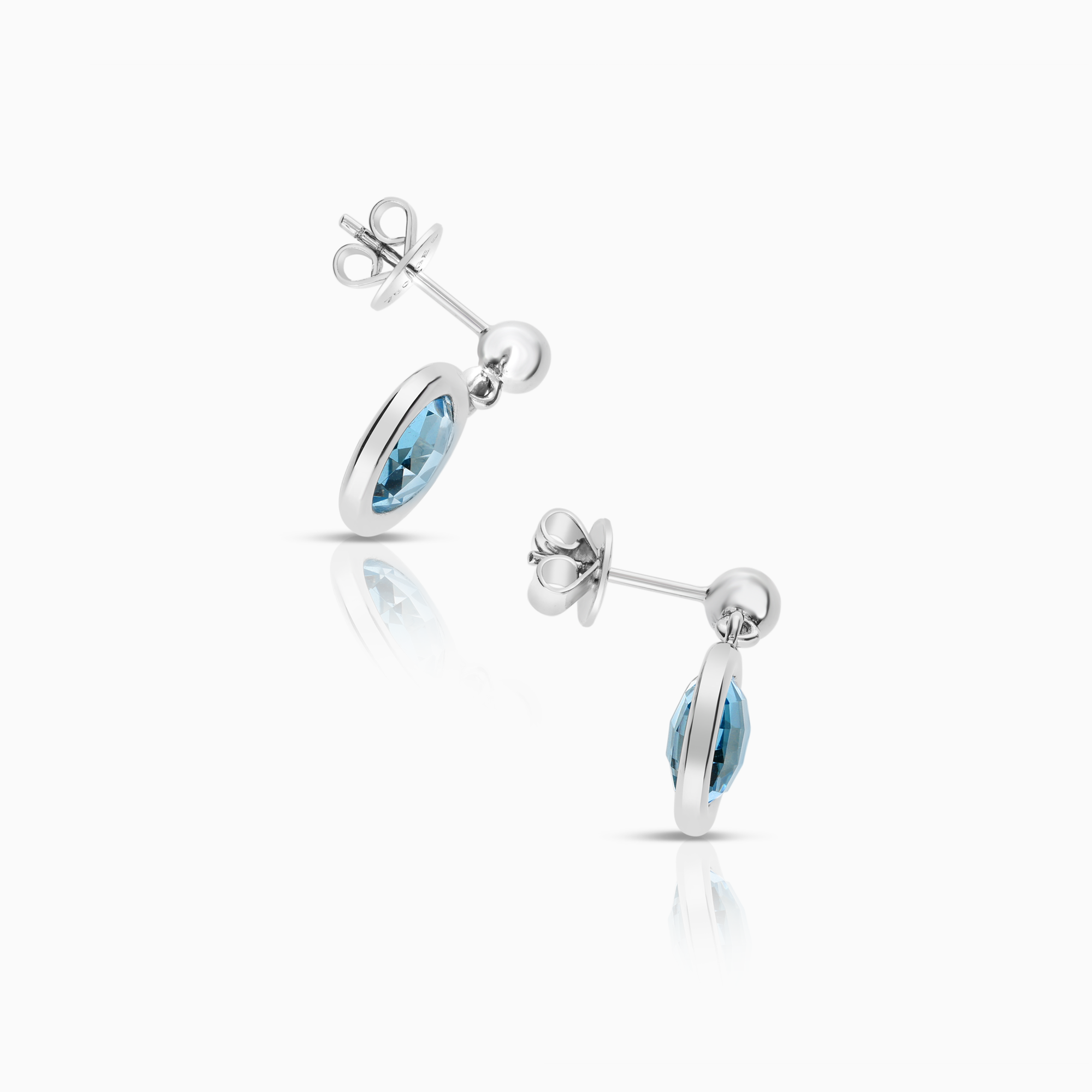 Örhänge med ädelstenar 4,71g 18K vitguld