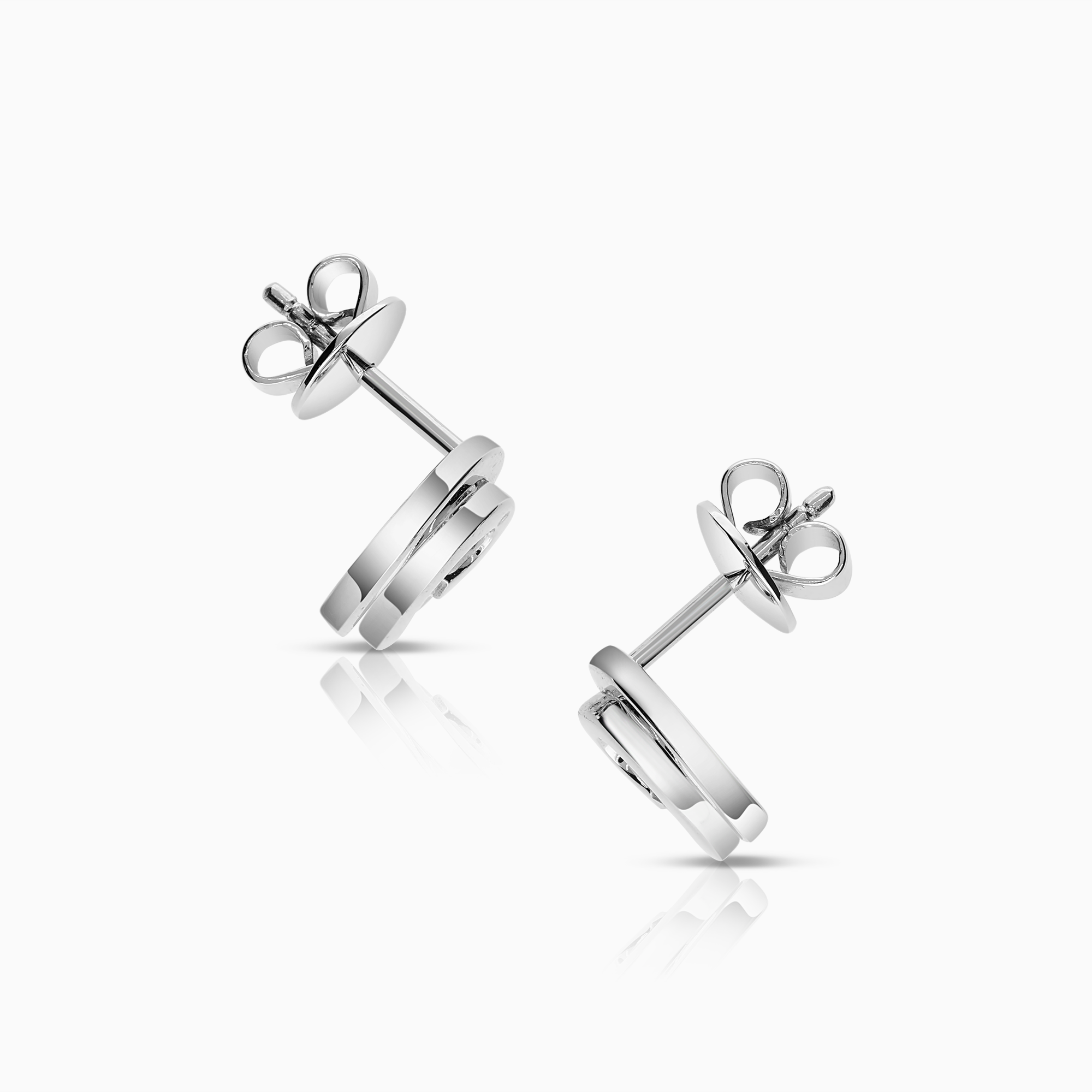 Diamantörhängen 0,05ct 18K vitguld