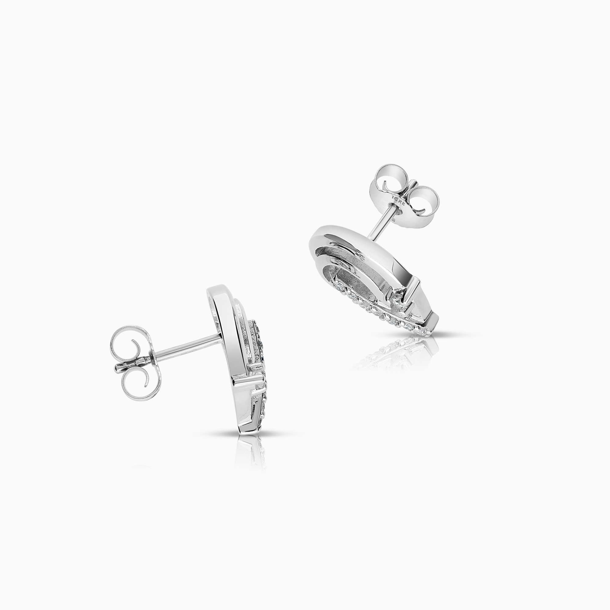 Diamantörhängen 0,12ct 18K vitguld