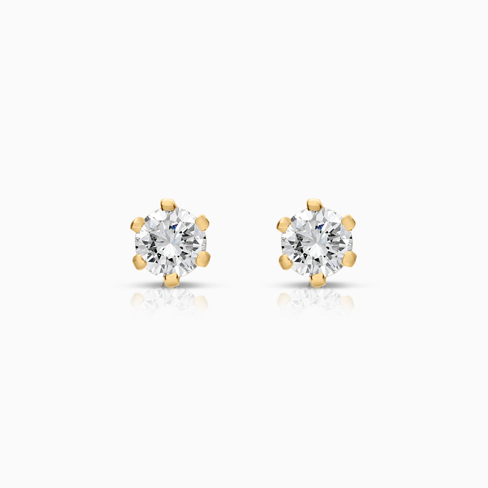 Diamantörhängen solitär 0,40ct 18K guld