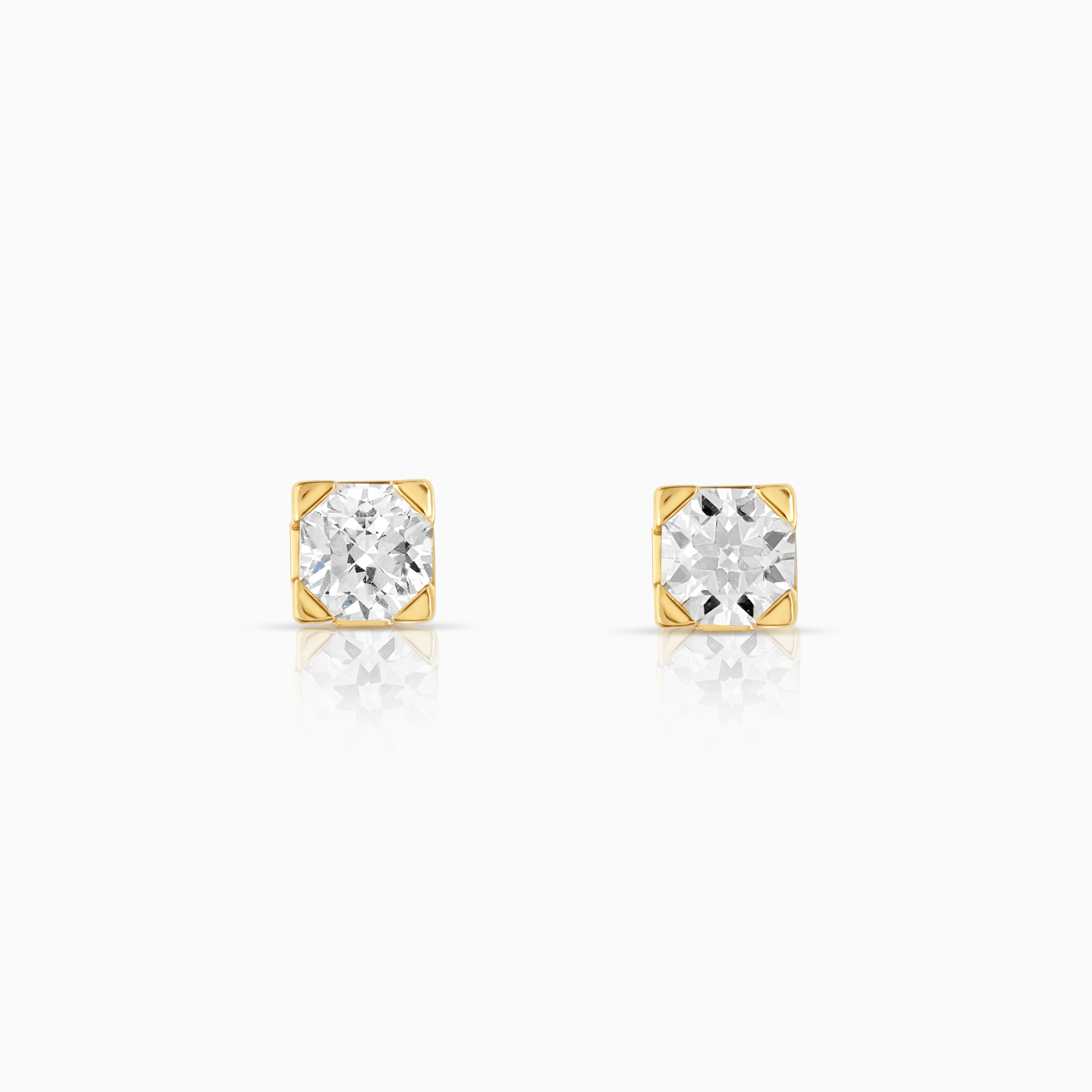 Solitärörhängen 0,50ct 18K guld