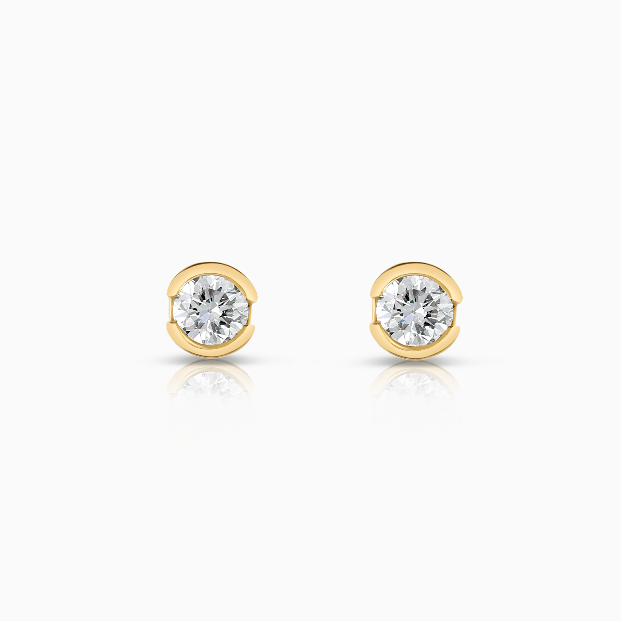 Solitärörhängen 0,33ct 18K guld