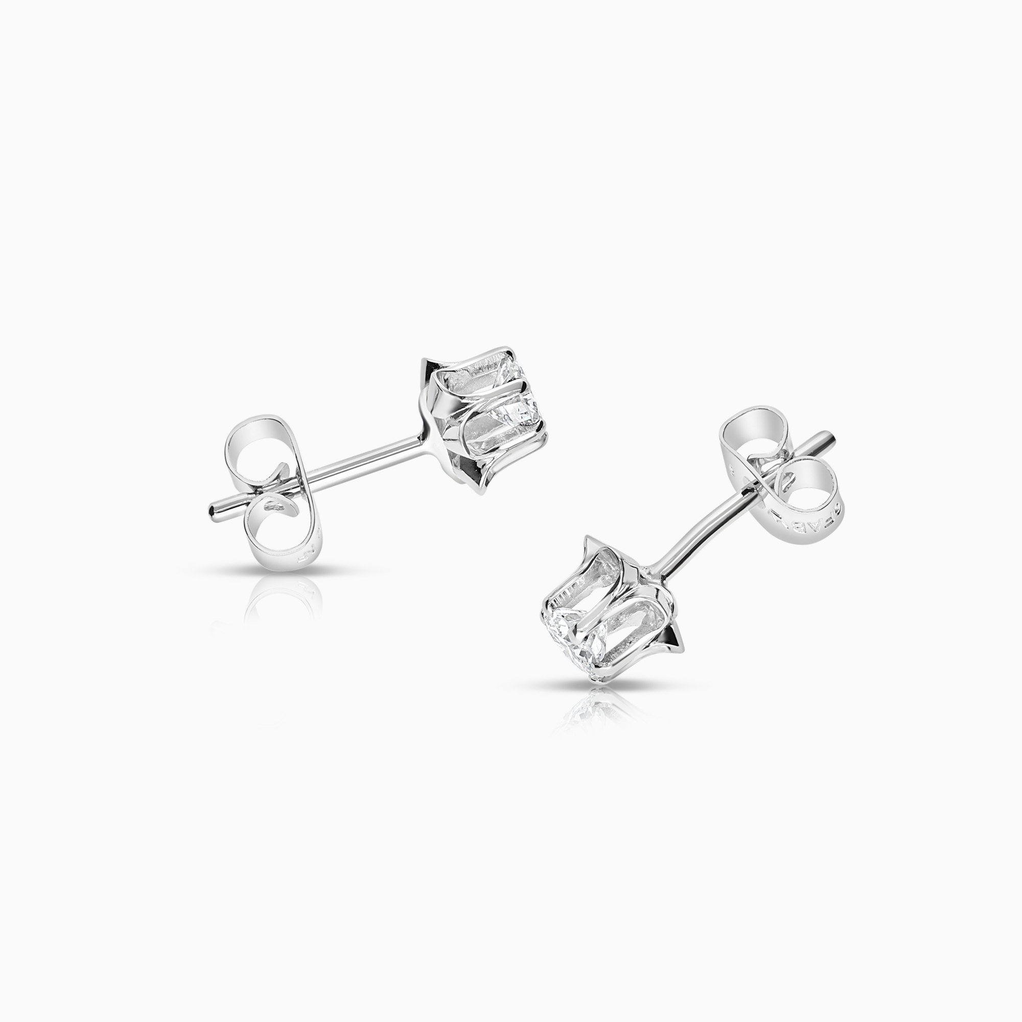 Solitärörhängen 0,40ct 18K vitguld