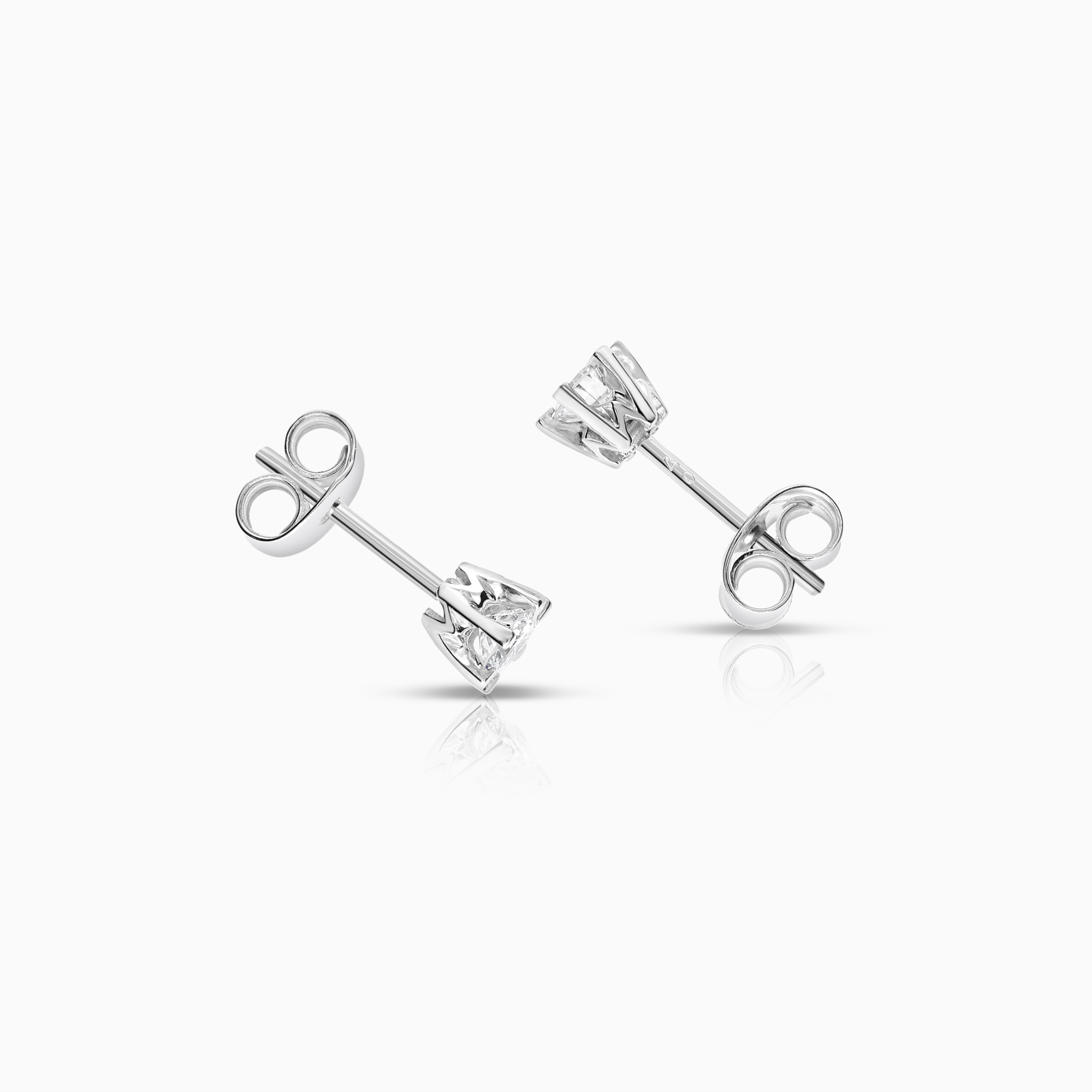 Solitärörhängen 0,40ct 18K vitguld