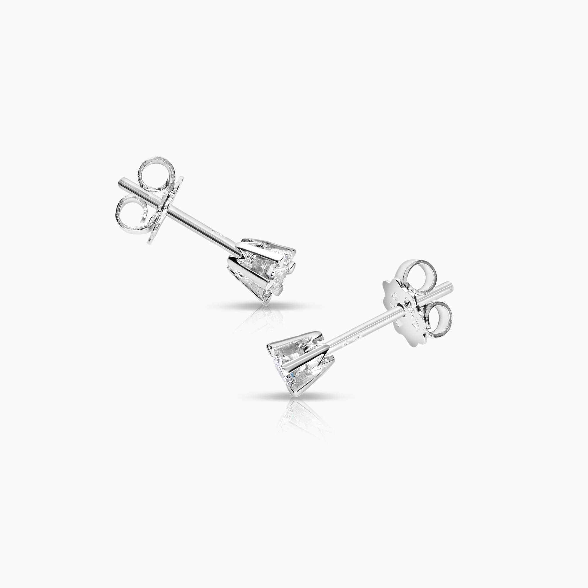 Solitärörhängen 0,20ct 18K vitguld