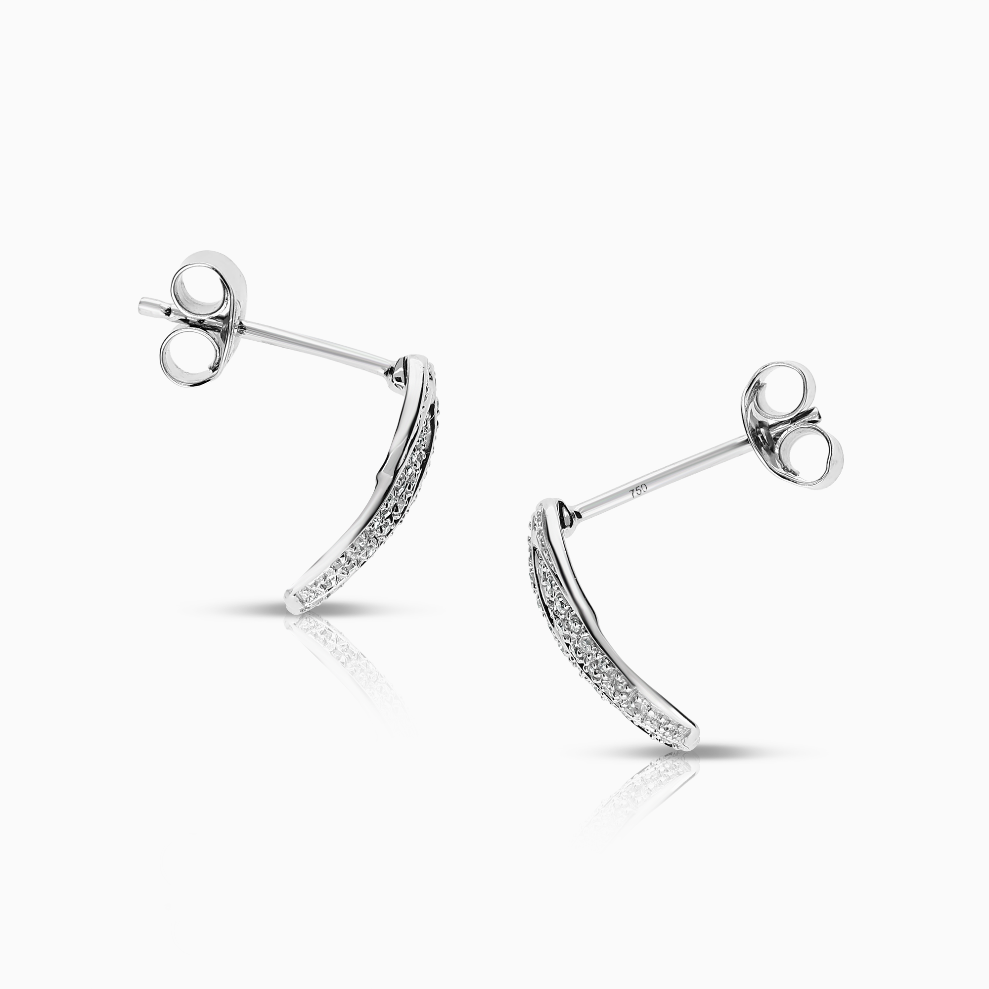 Diamantörhängen 0,17ct 18K vitguld