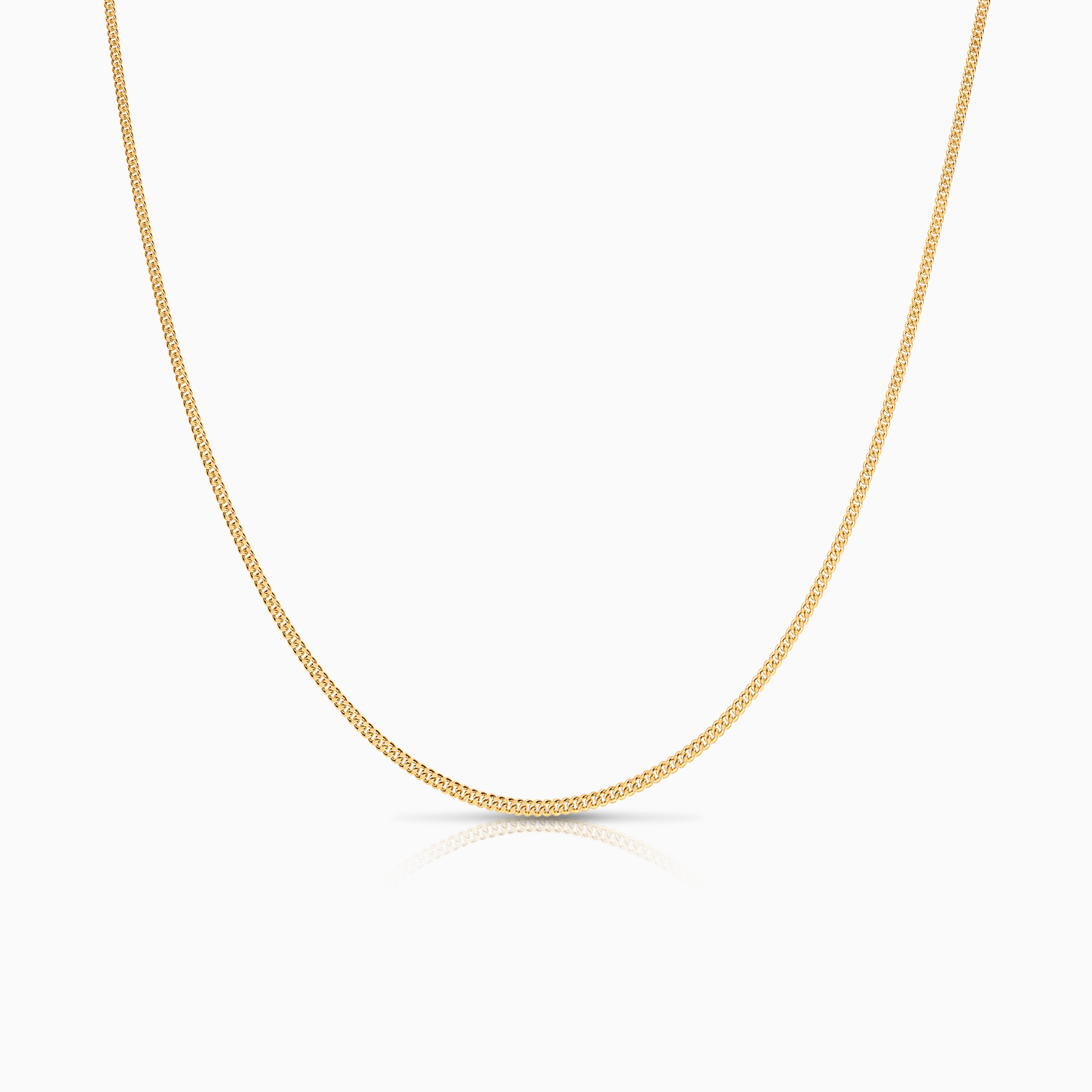 Curb chain 45.5cm 18K gold