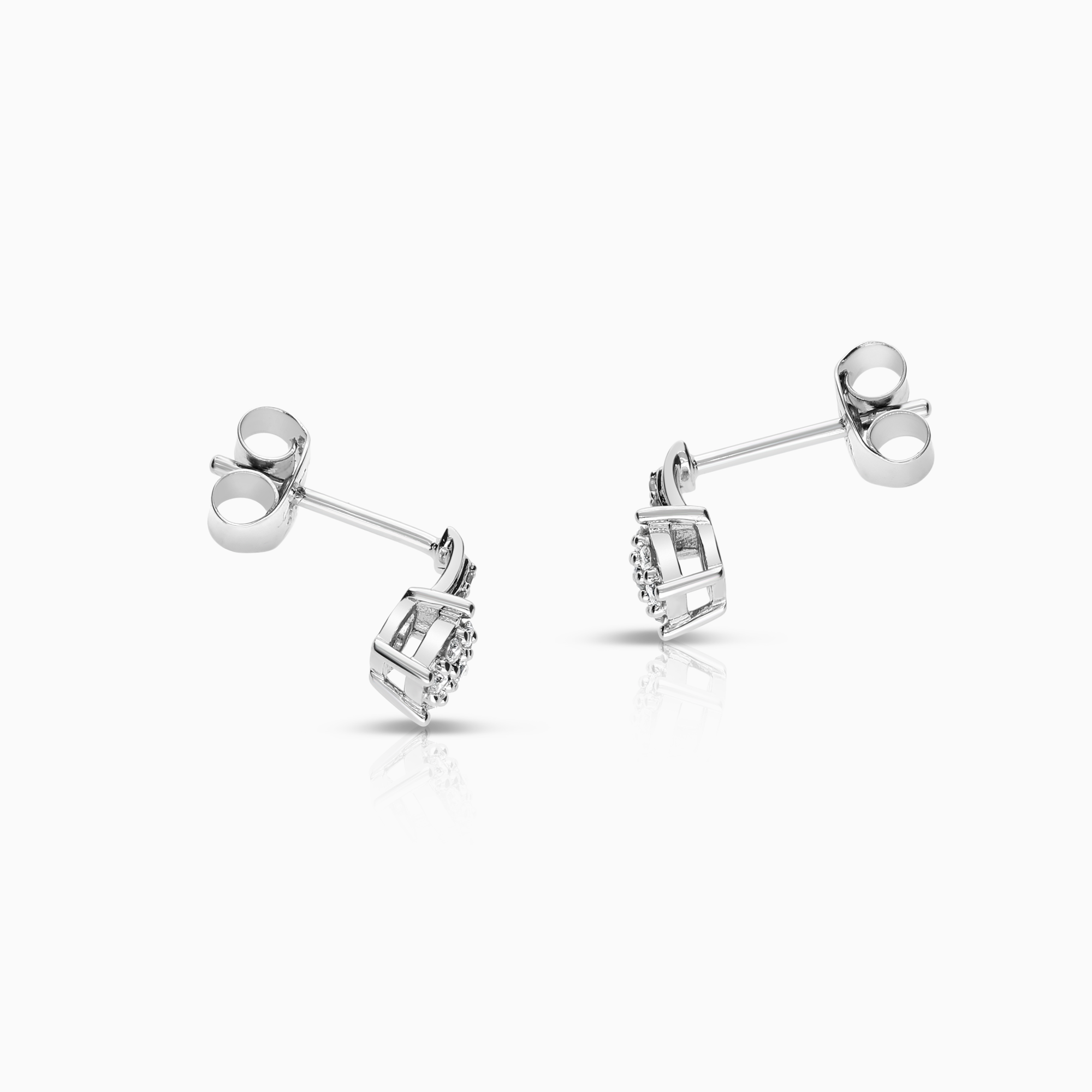 Diamantörhängen 0,15ct 18K vitguld