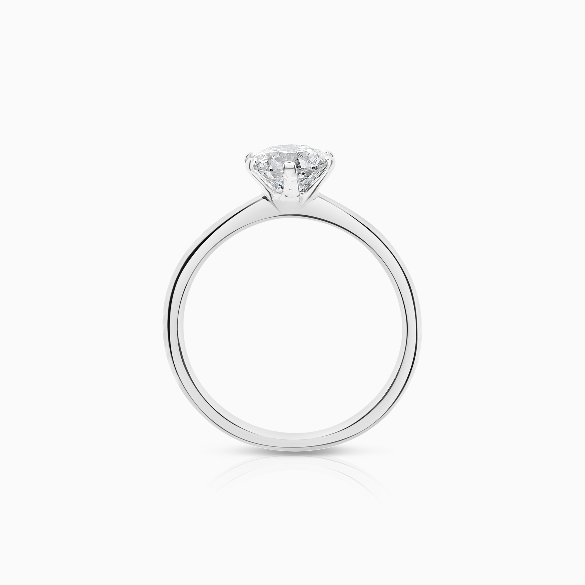 Solitaire ring 1.20ct 18K white gold