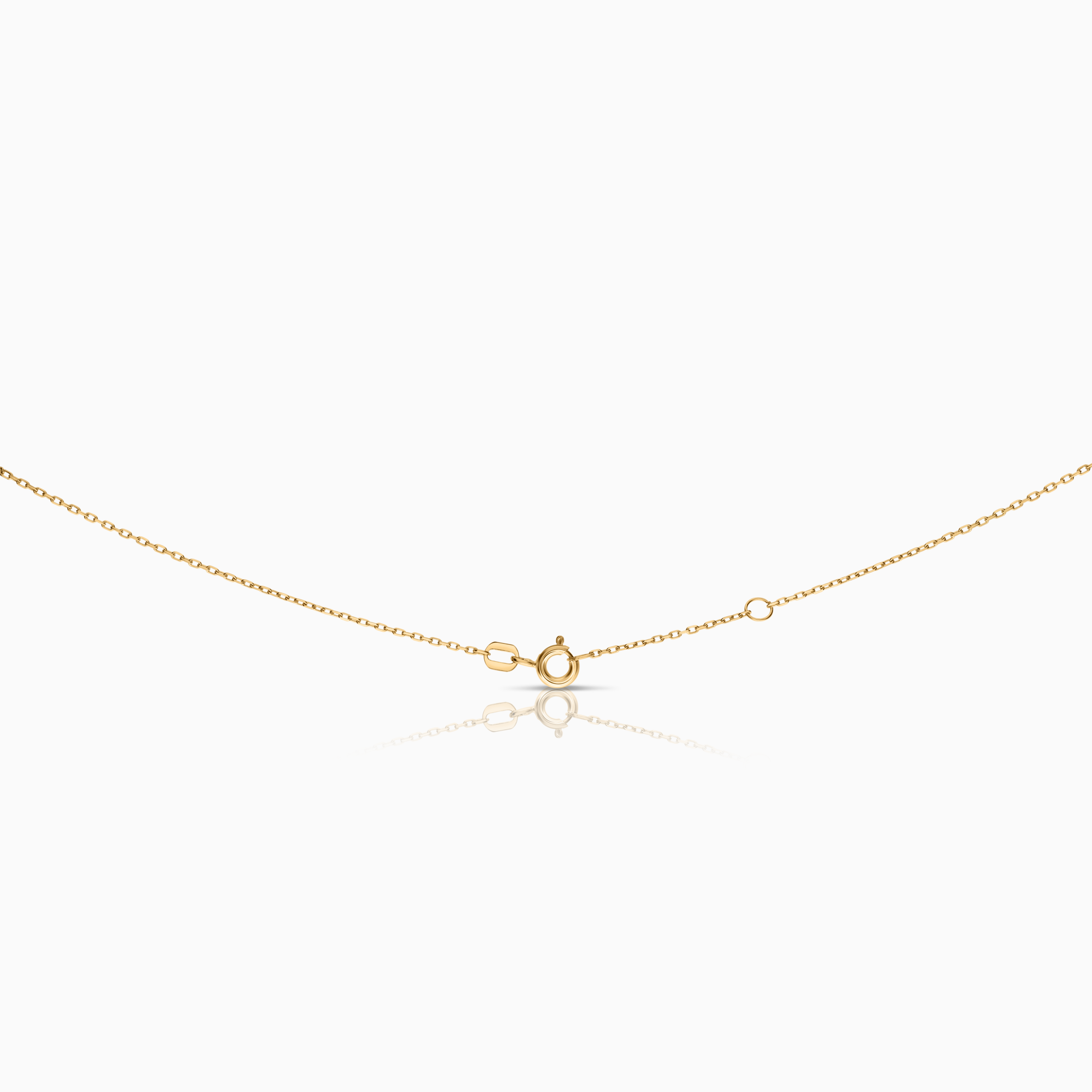 Halskjede med diamantanheng kors 0,09 ct 18K gull