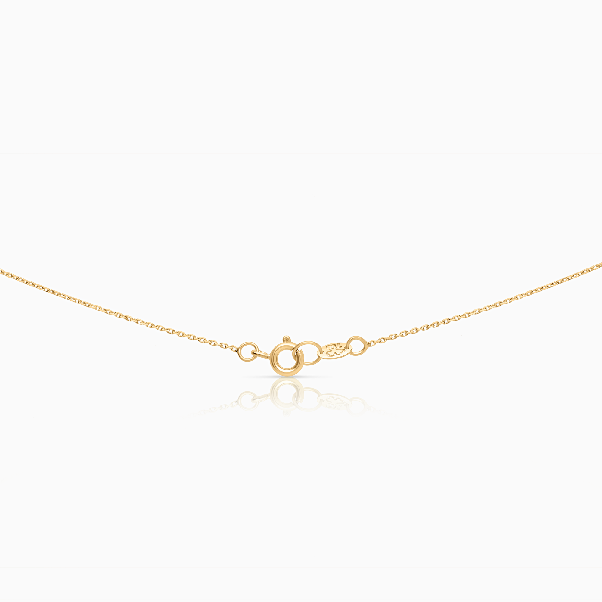 Necklace with diamond pendants 0.06ct 18K gold