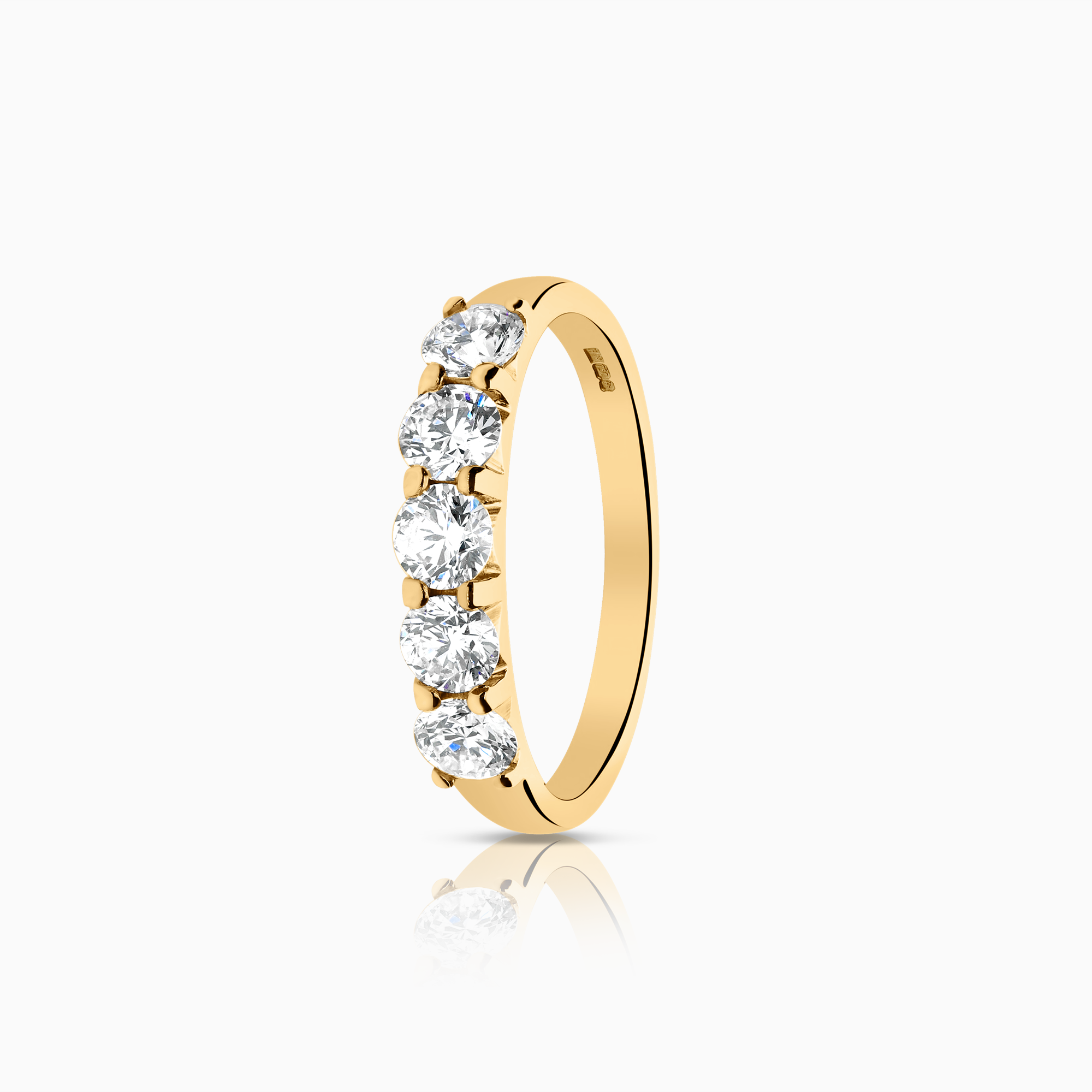 Alliansring 0,95ct 18K guld