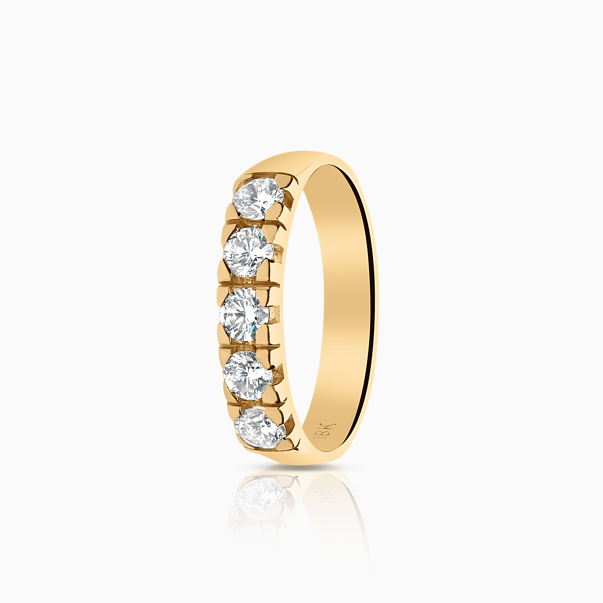 Alliansring 0,60ct 18K guld