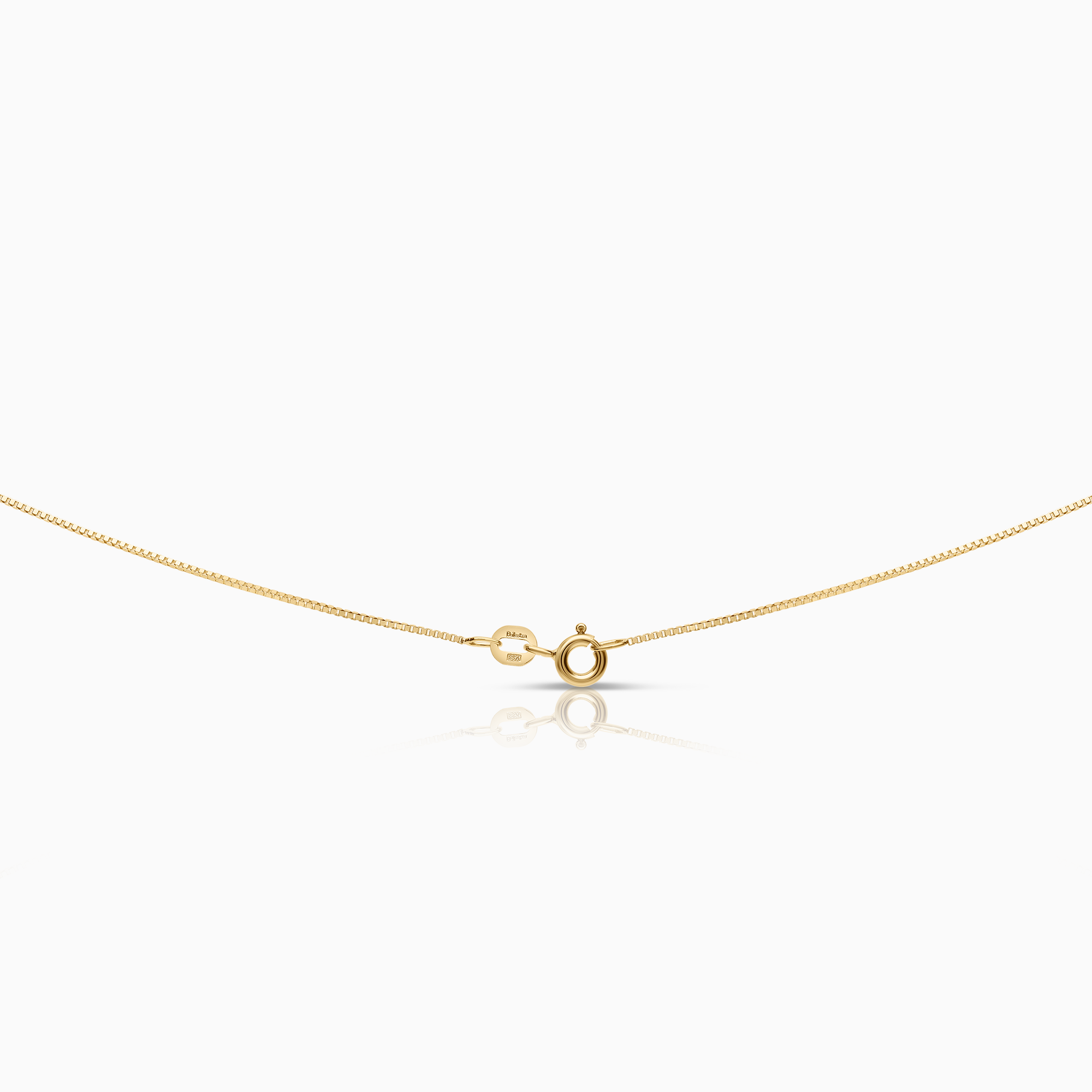 Necklace with heart pendant 2.30g 18K gold