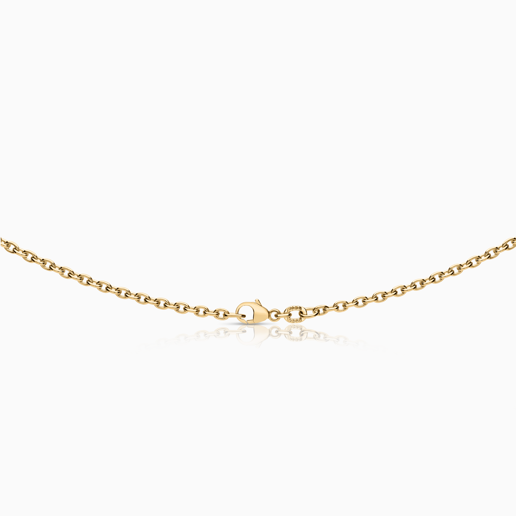 Necklace with cross pendant 0.50ct 18K gold
