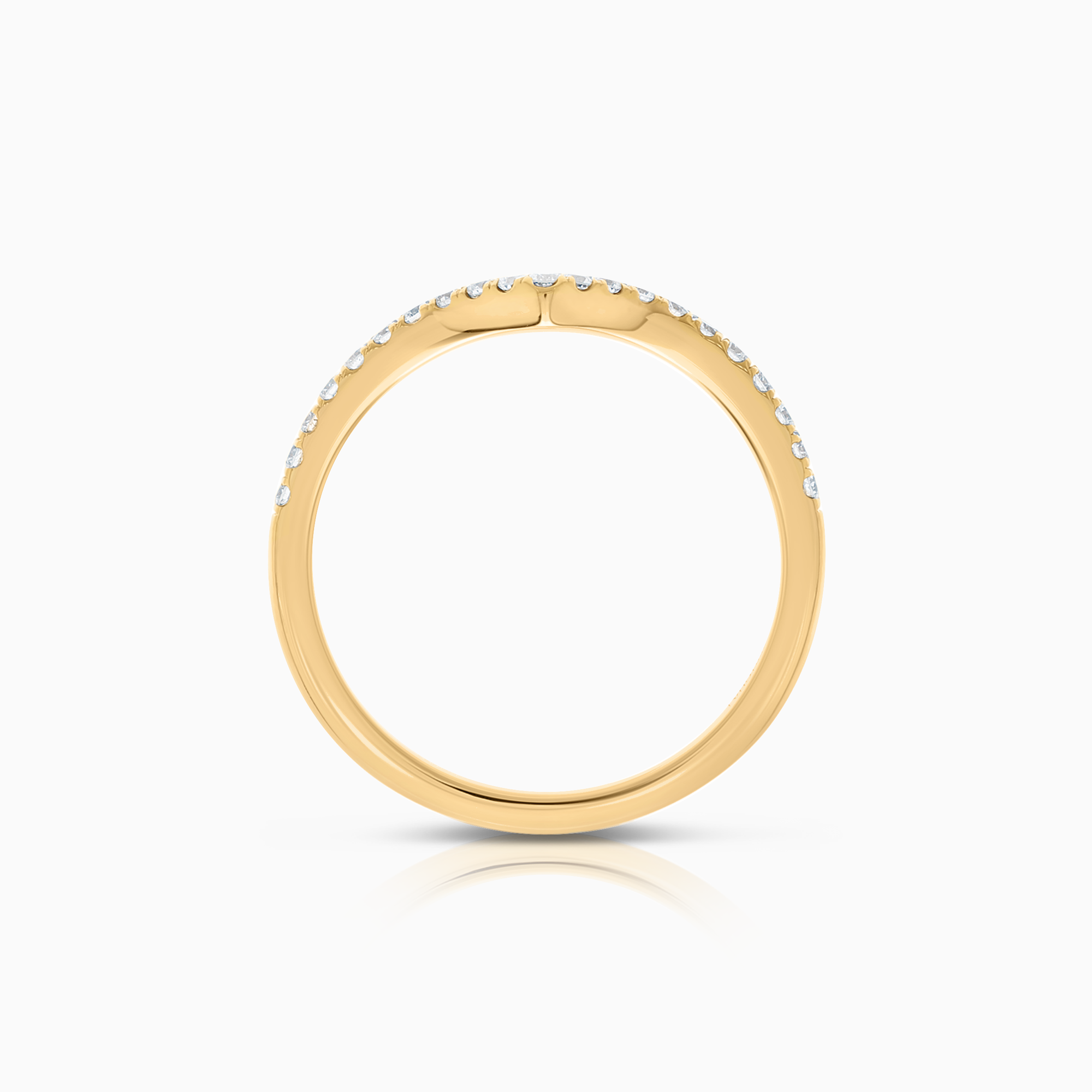 Alliansring 0,18ct 18K guld