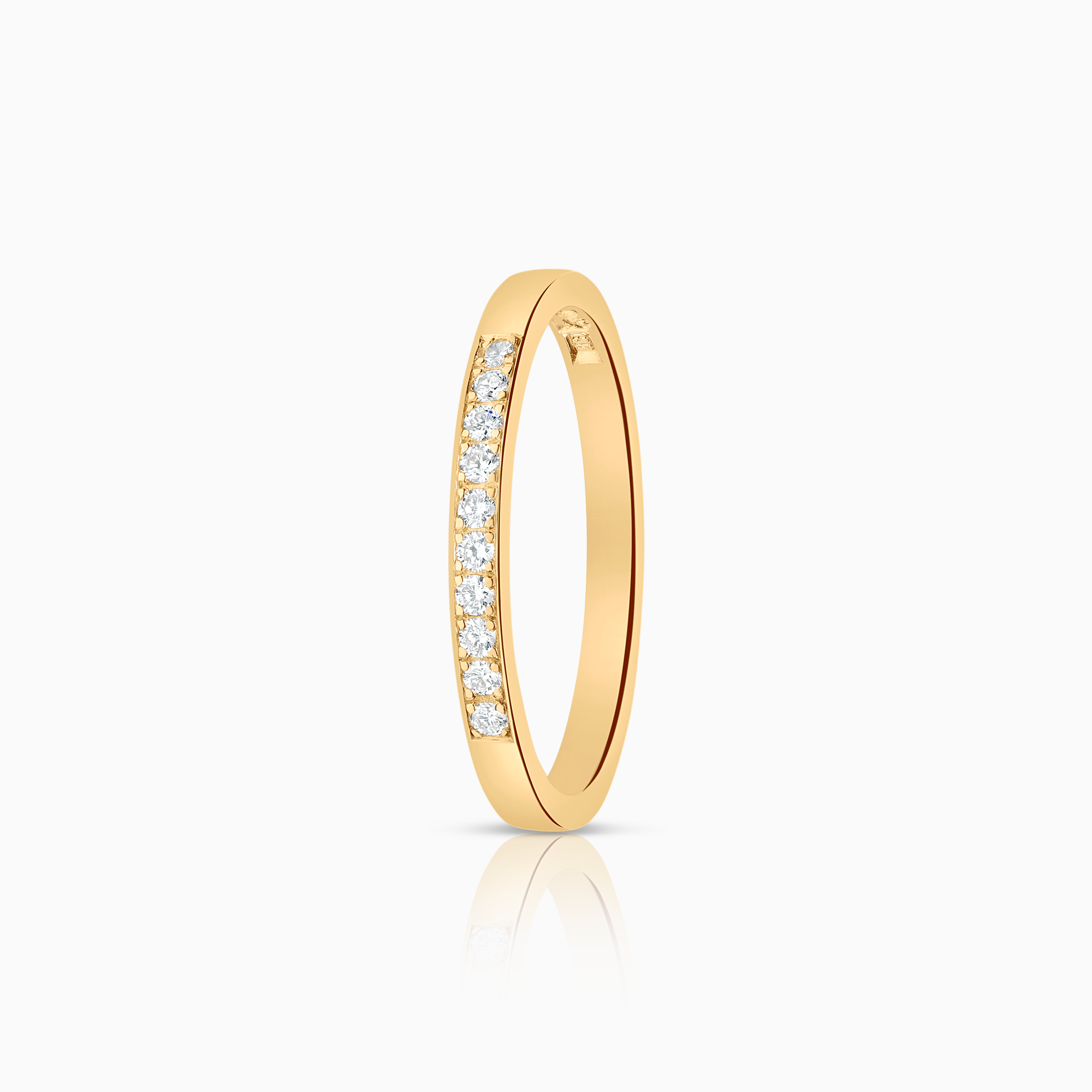 Alliansring 0,10ct 18K guld