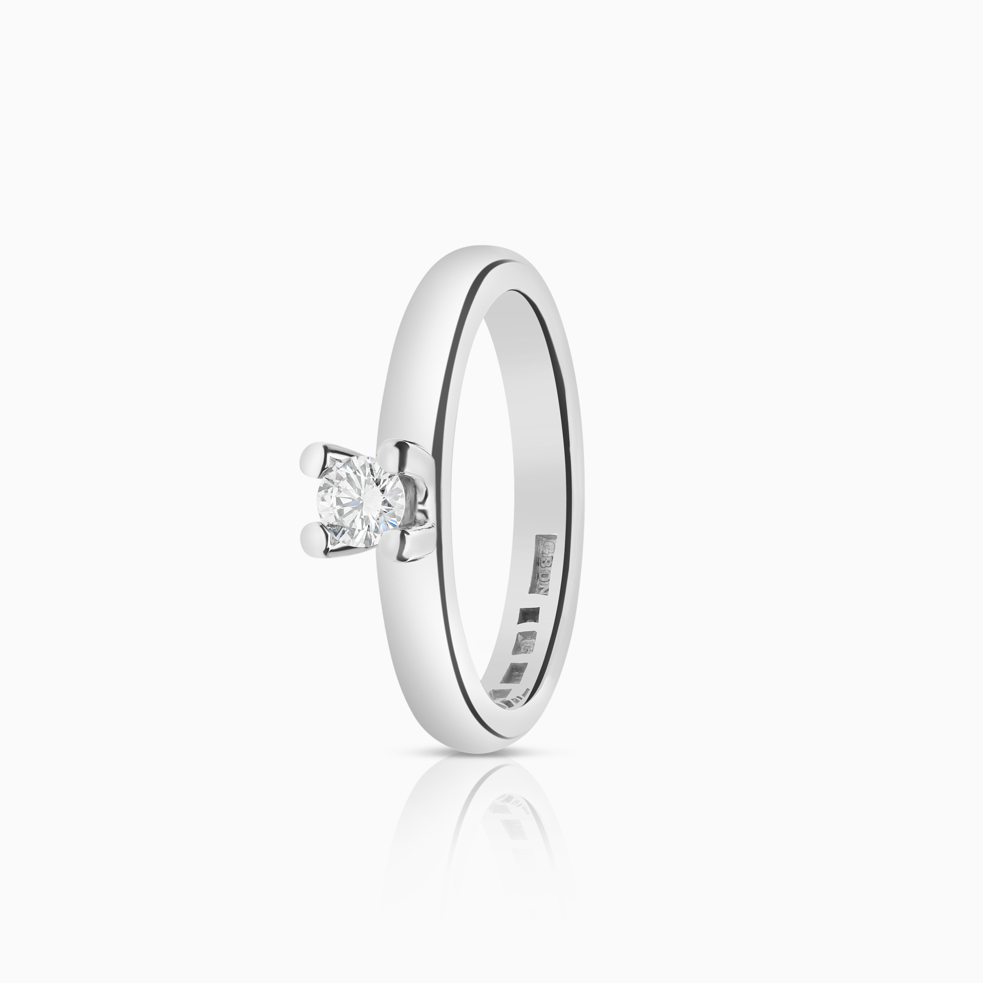 Solitärring 0,20ct 18K vitguld