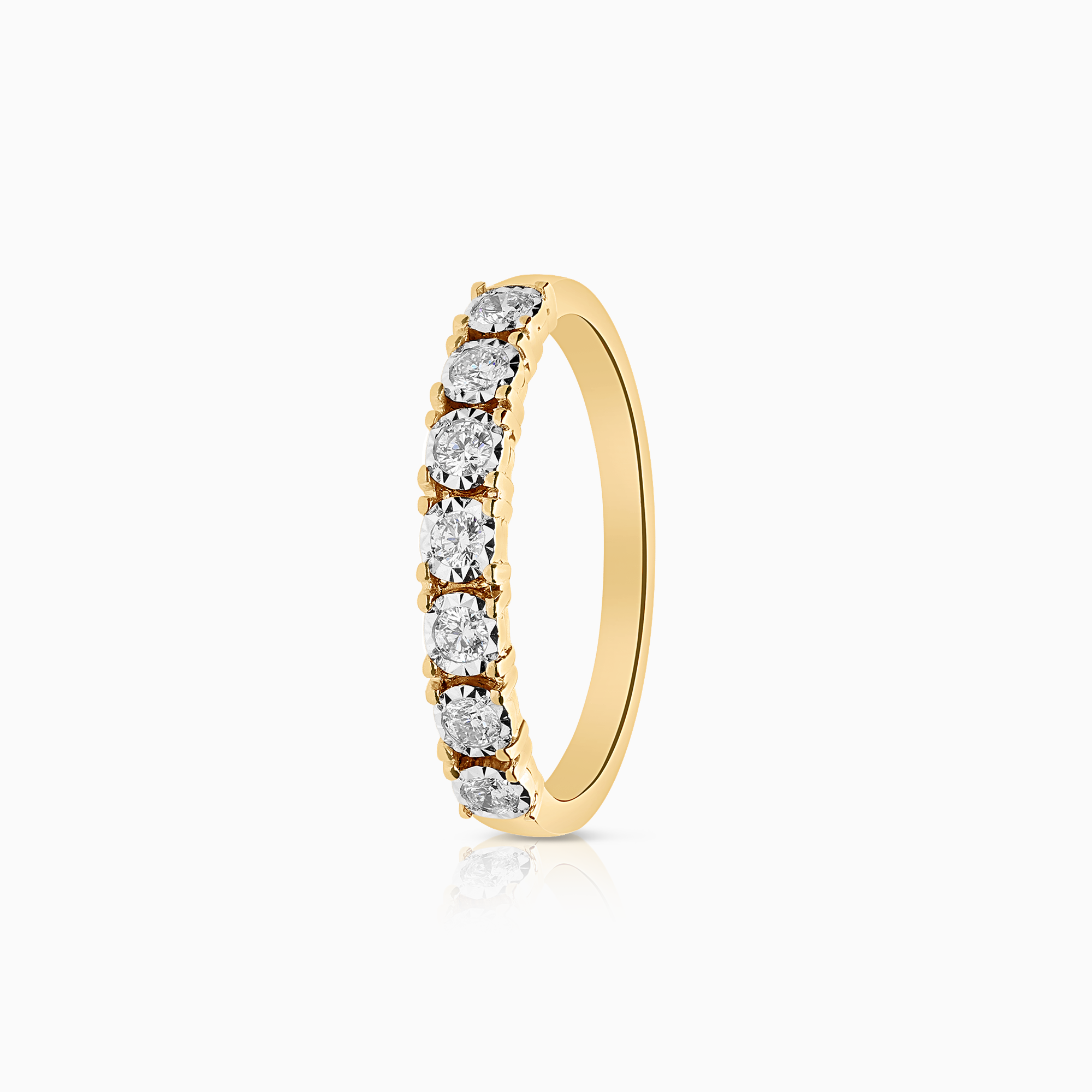 Alliansring 0,22ct 18K guld