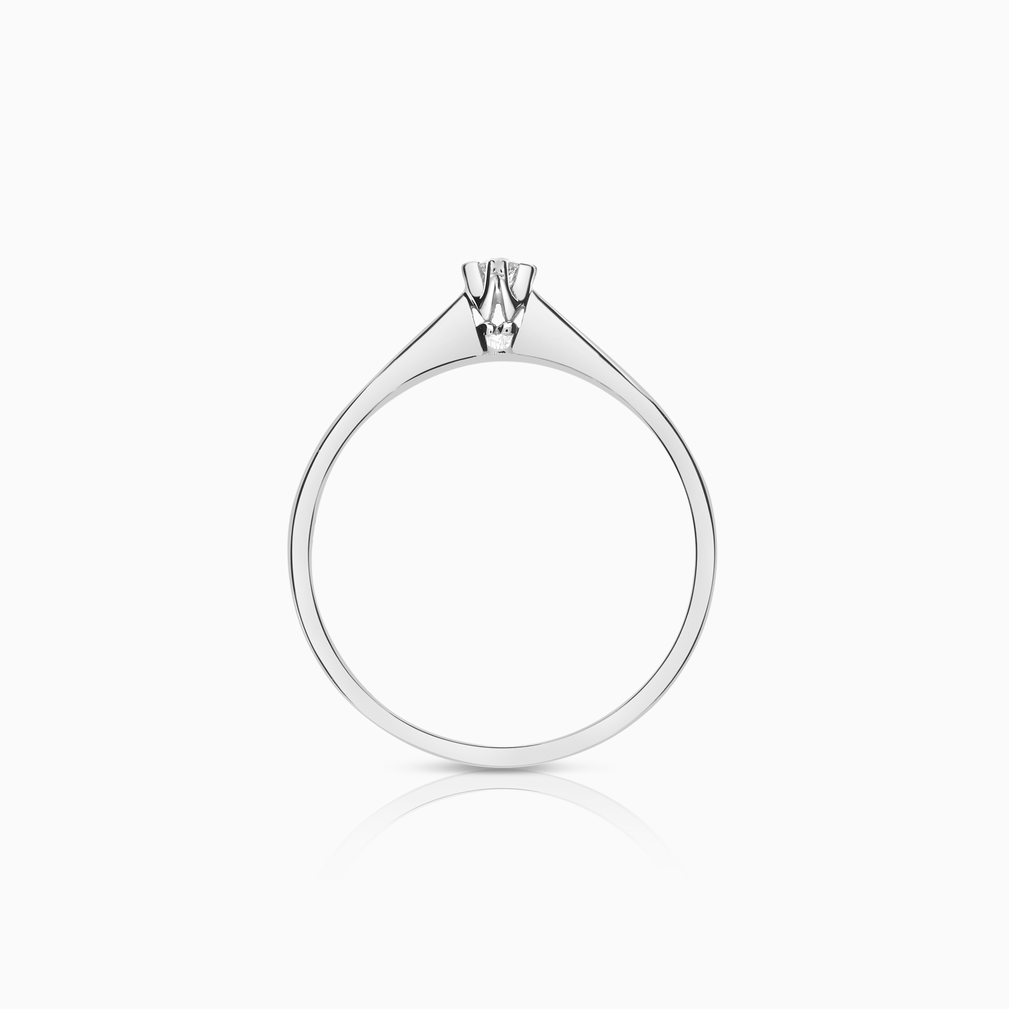 Solitärring 0,03ct 18K vitguld