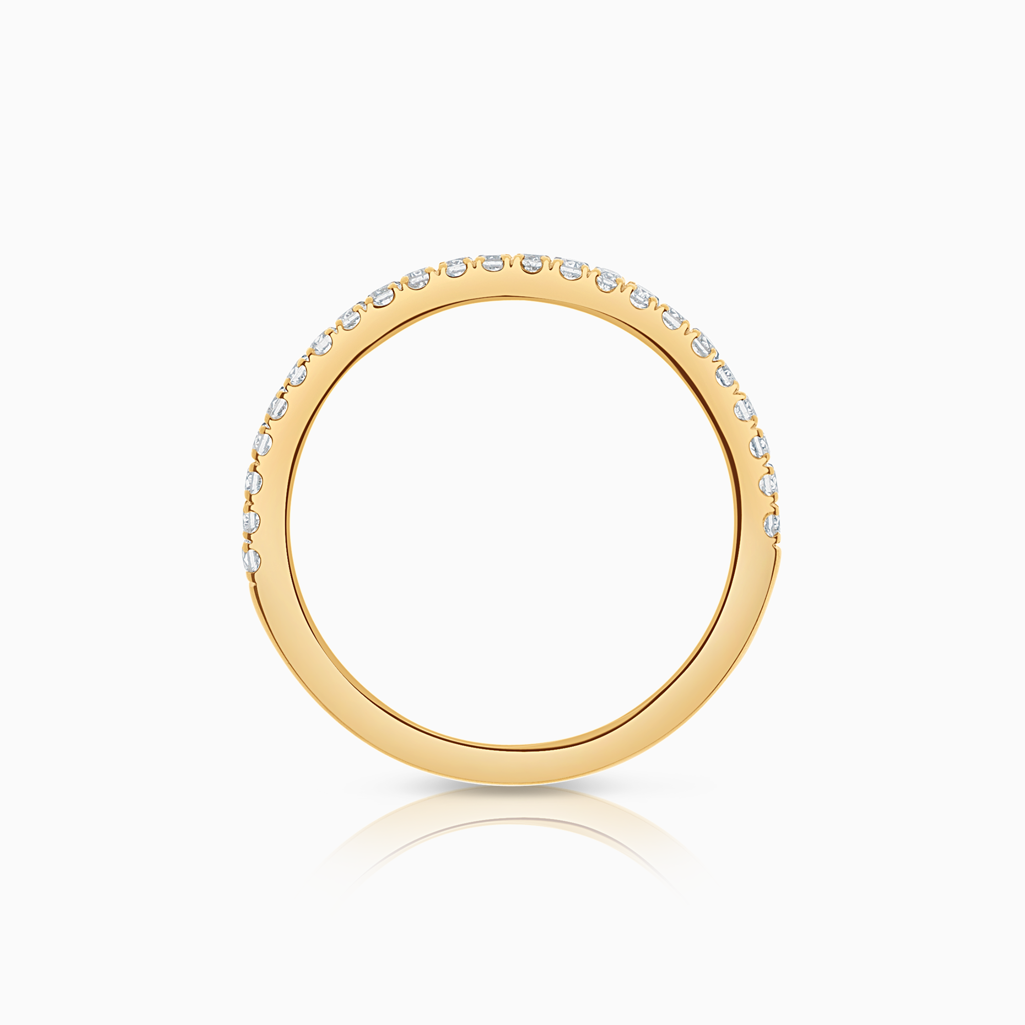 Alliansring 0,18ct 18K guld
